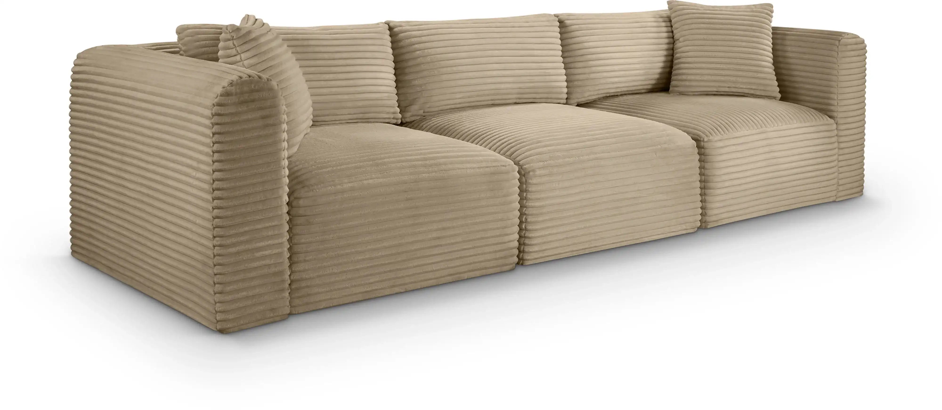 Shaggy - Fabric 3 Seat Modular Sofa - Best Buy Furniture