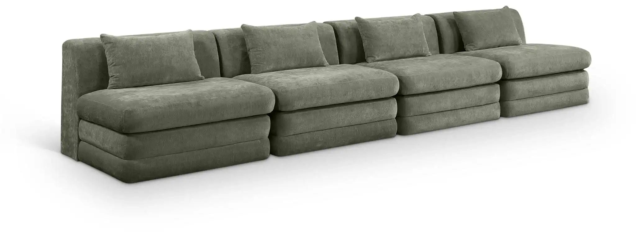 Stellar - 4 Piece Upholstered Modular Sectional - Best Buy Furniture