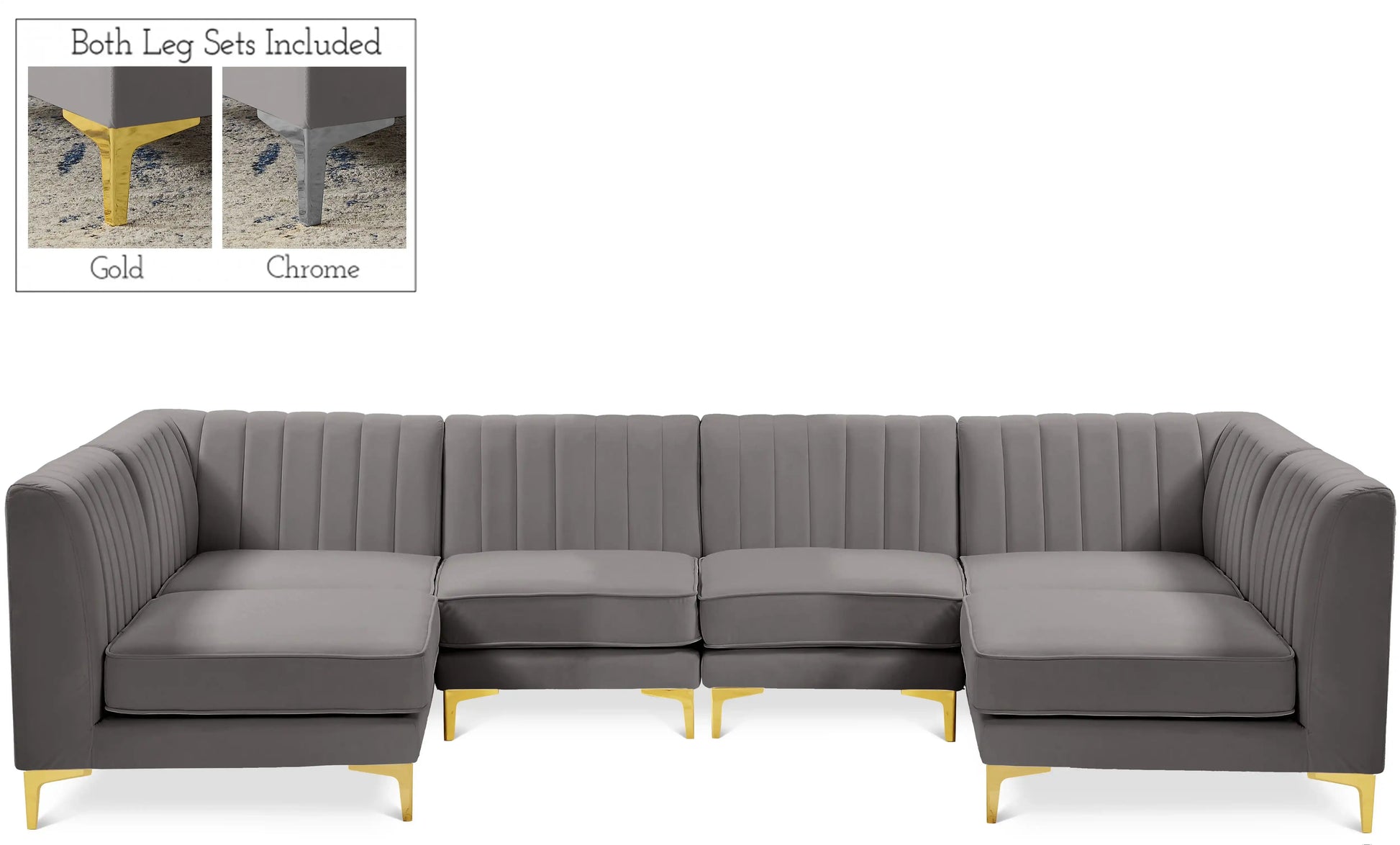 Alina - 6 Piece Modular U-Shaped Sectional - Best Buy Furniture