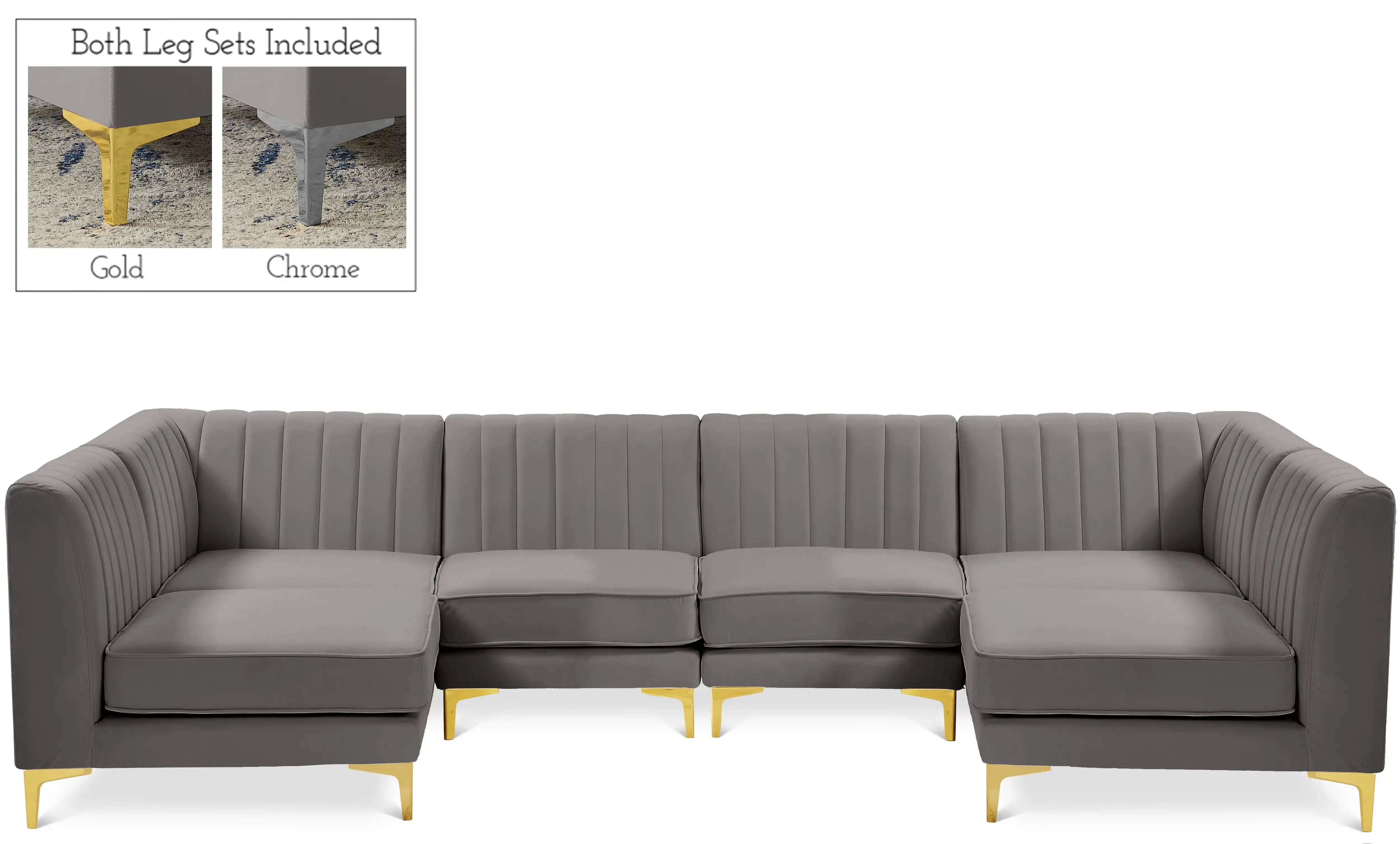 Alina - 6 Piece Modular U-Shaped Sectional - Best Buy Furniture