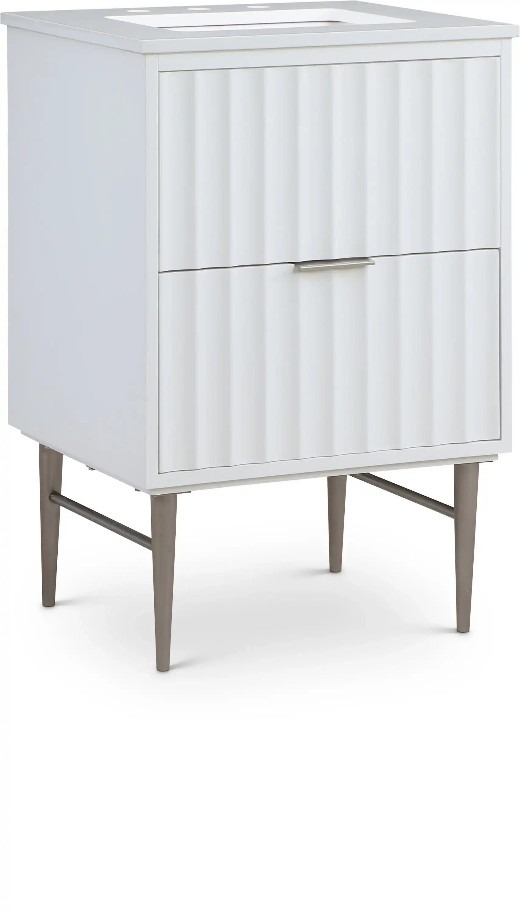 Modernist - Bathroom Vanity With Chrome Legs - Best Buy Furniture