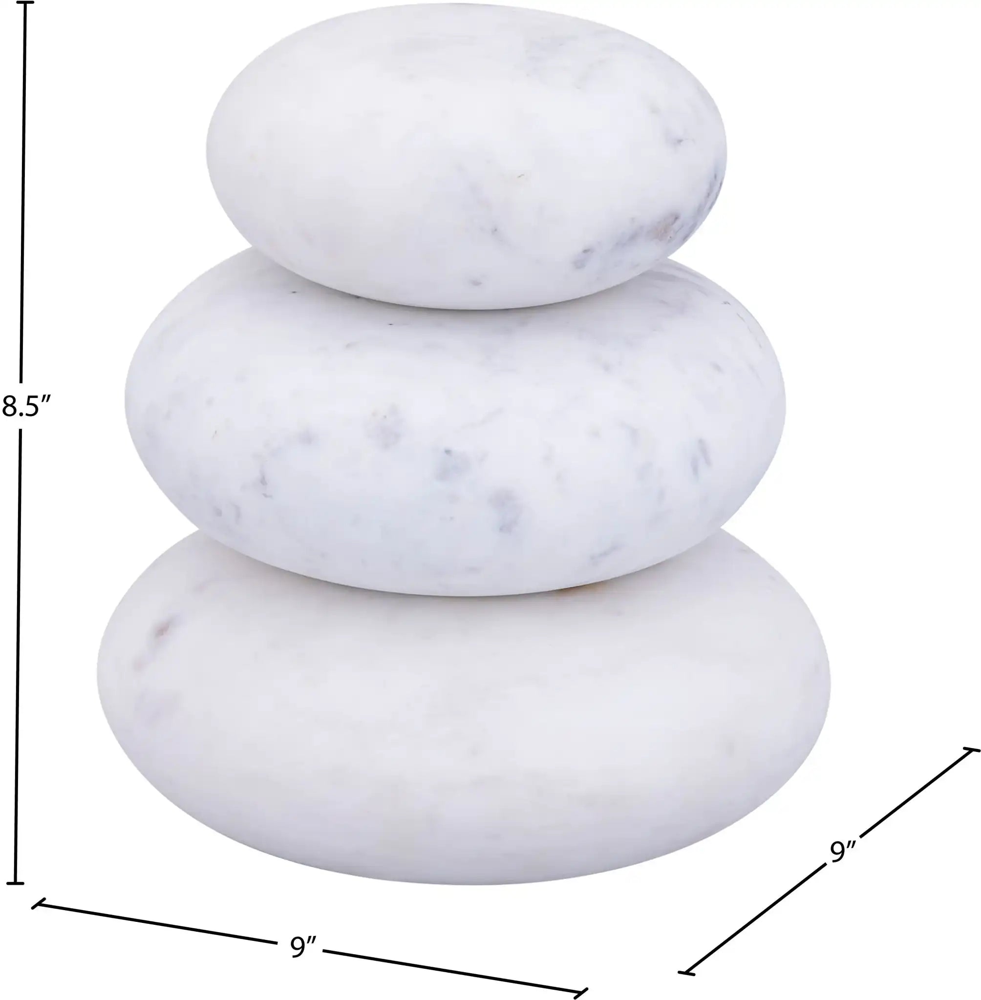 Pumpkin - 3 Piece Marble Decorative Object
