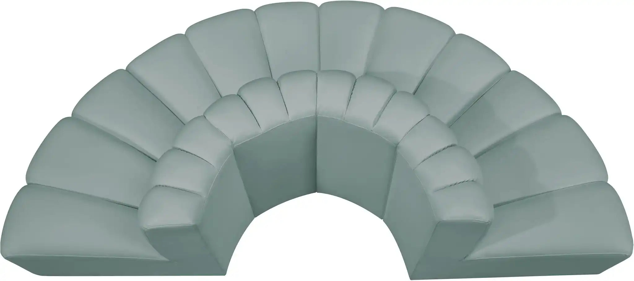 Arc - Faux Leather 4 Piece Modular Sofa