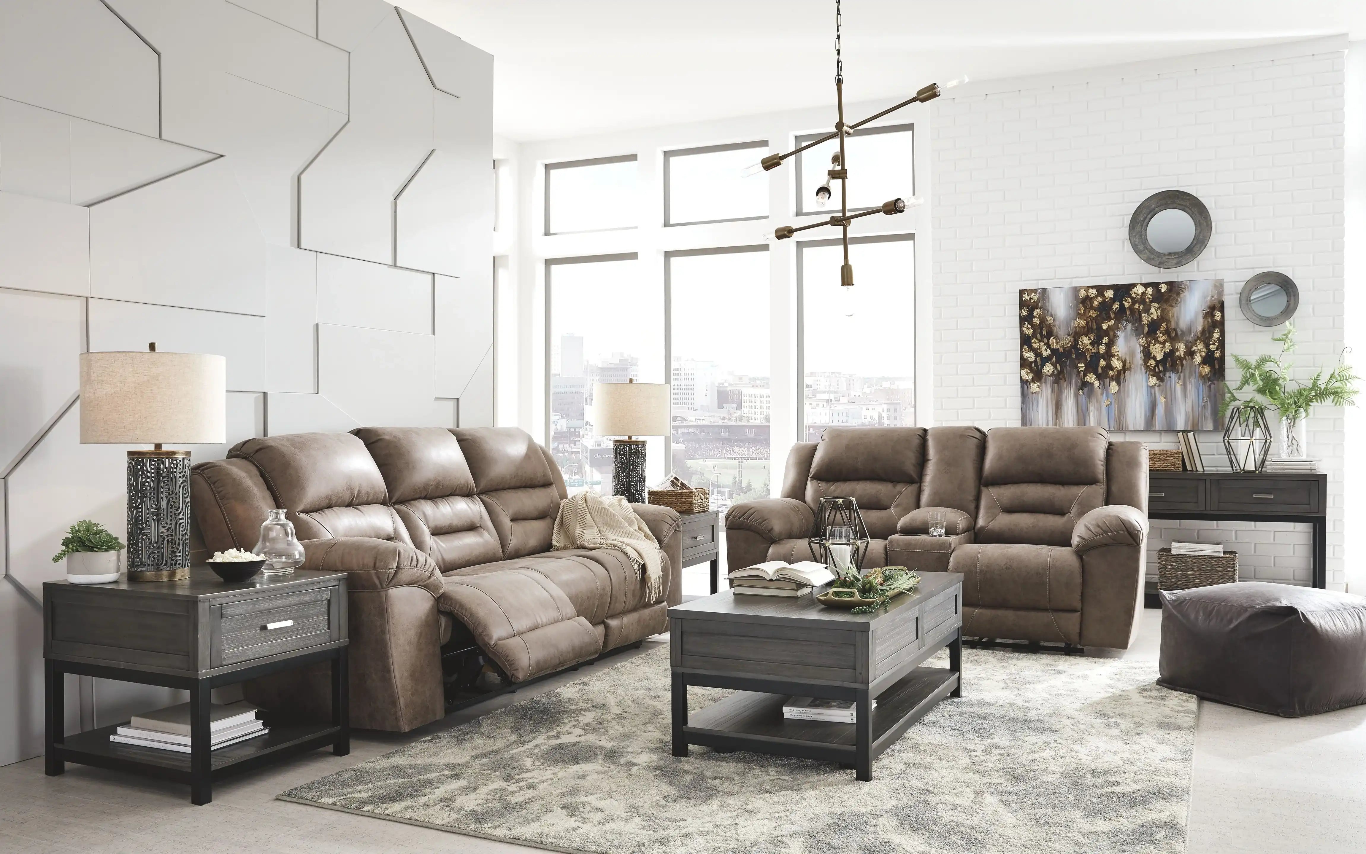 Stoneland - Power Reclining Living Room Set - Best Buy Furniture