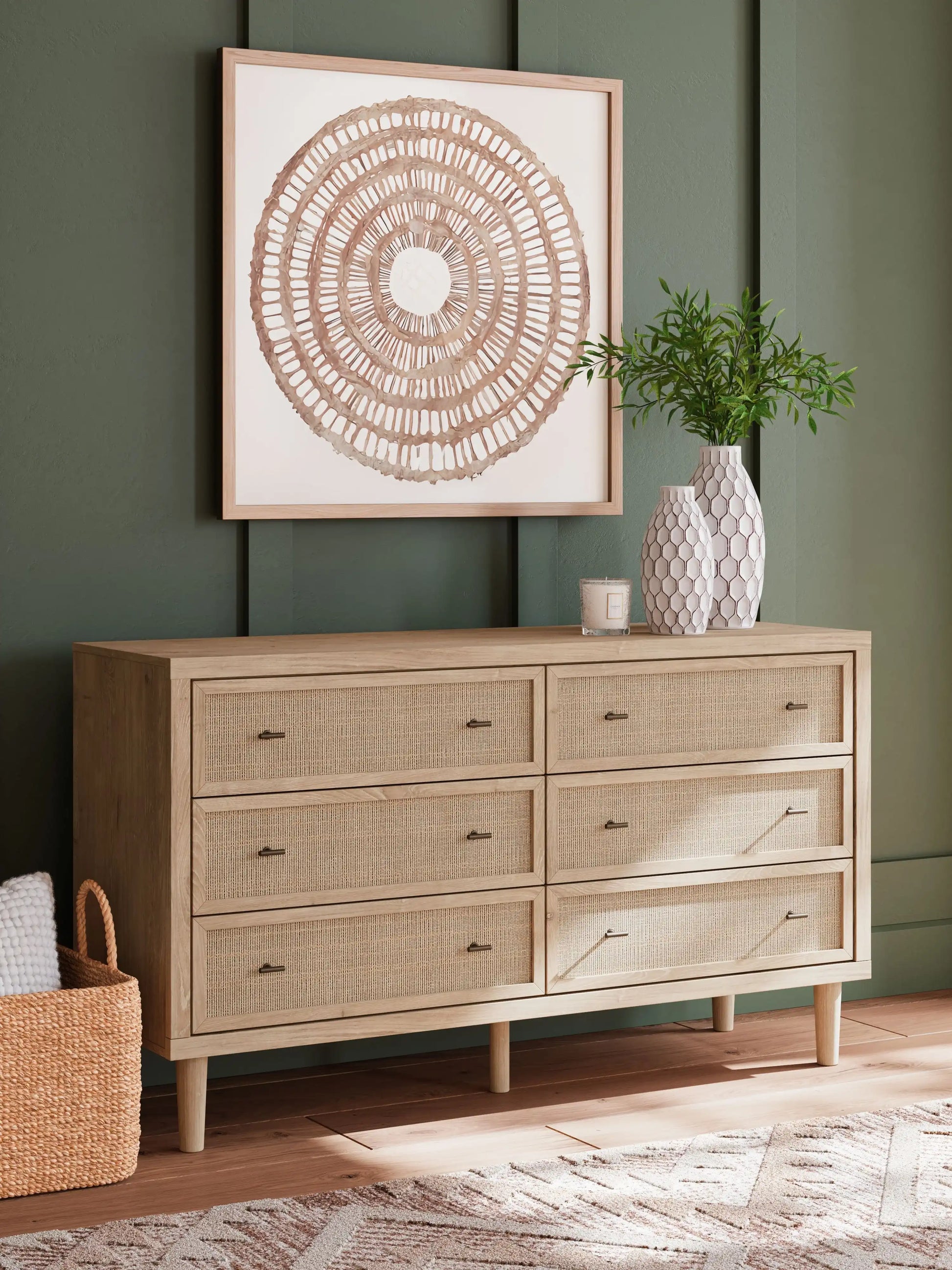 Cielden - Six Drawer Dresser - Two-Tone - Best Buy Furniture