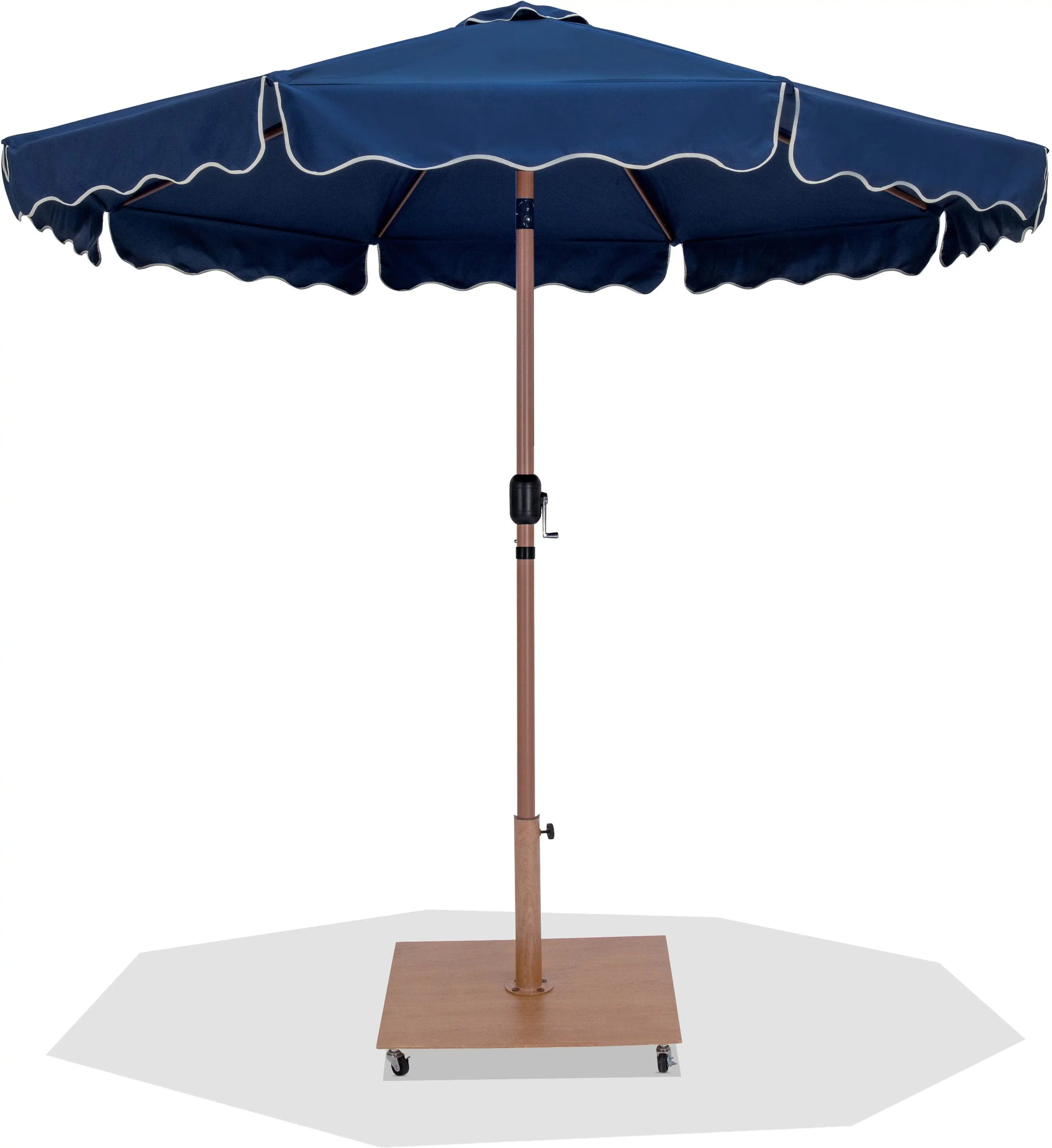 Amalfi - Aluminum Patio Umbrella - Light Brown Base / Light Brown Pole - Best Buy Furniture