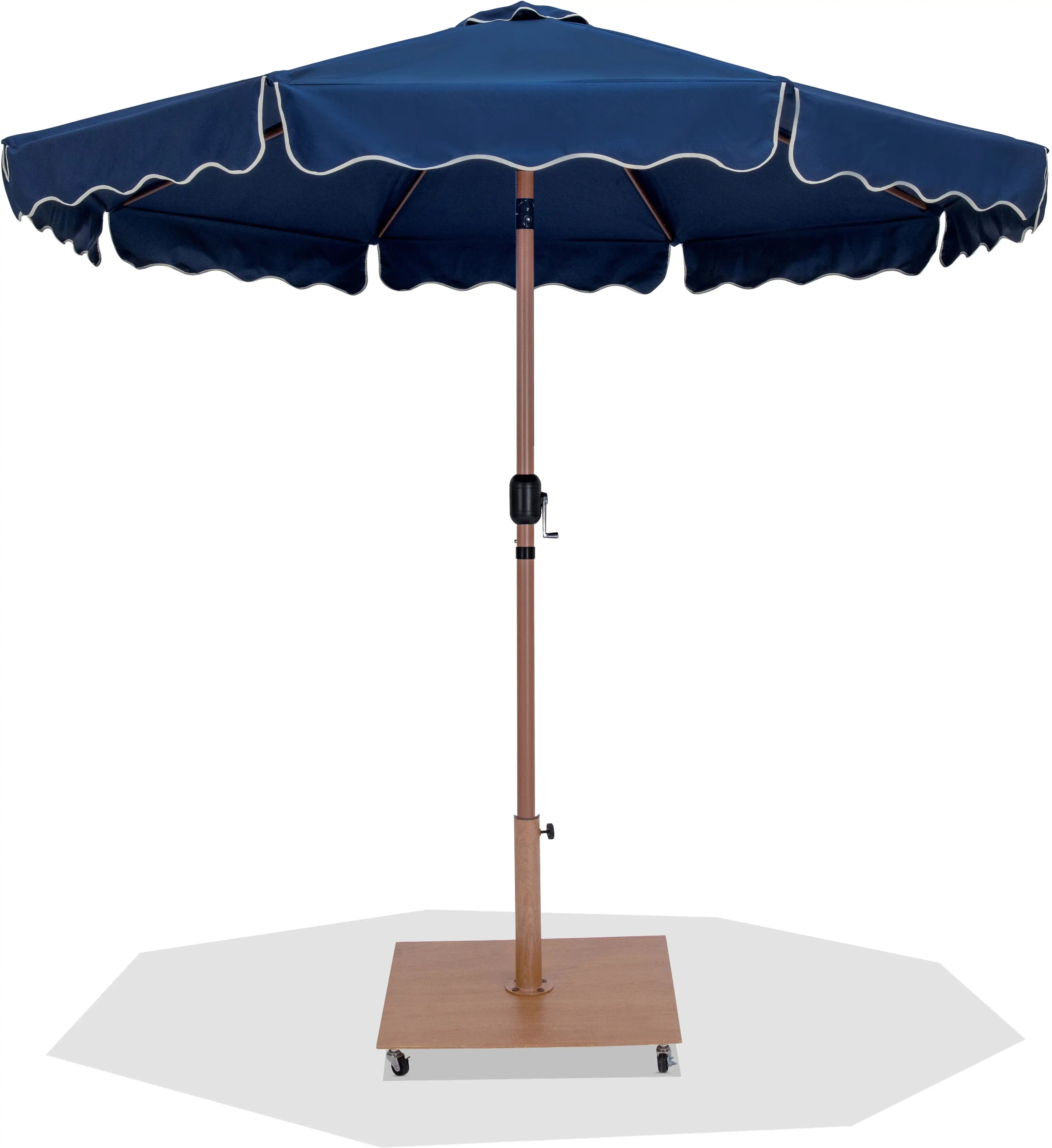 Amalfi - Aluminum Patio Umbrella - Light Brown Base / Light Brown Pole - Best Buy Furniture