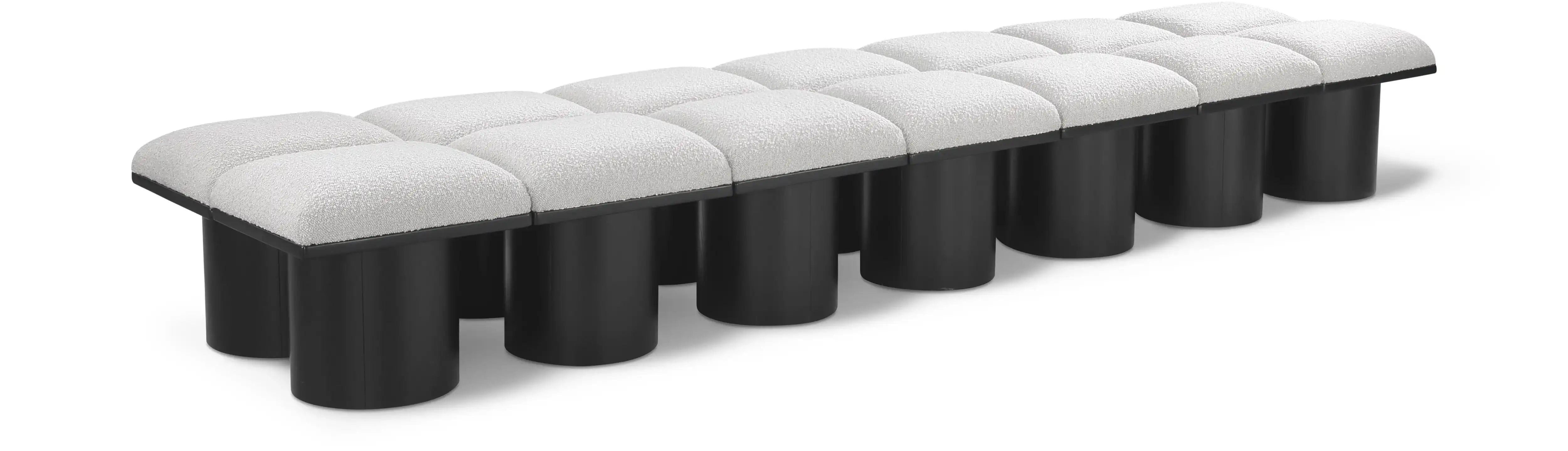 Pavilion - 14 Piece Modular Bench With Black Base - Best Buy Furniture