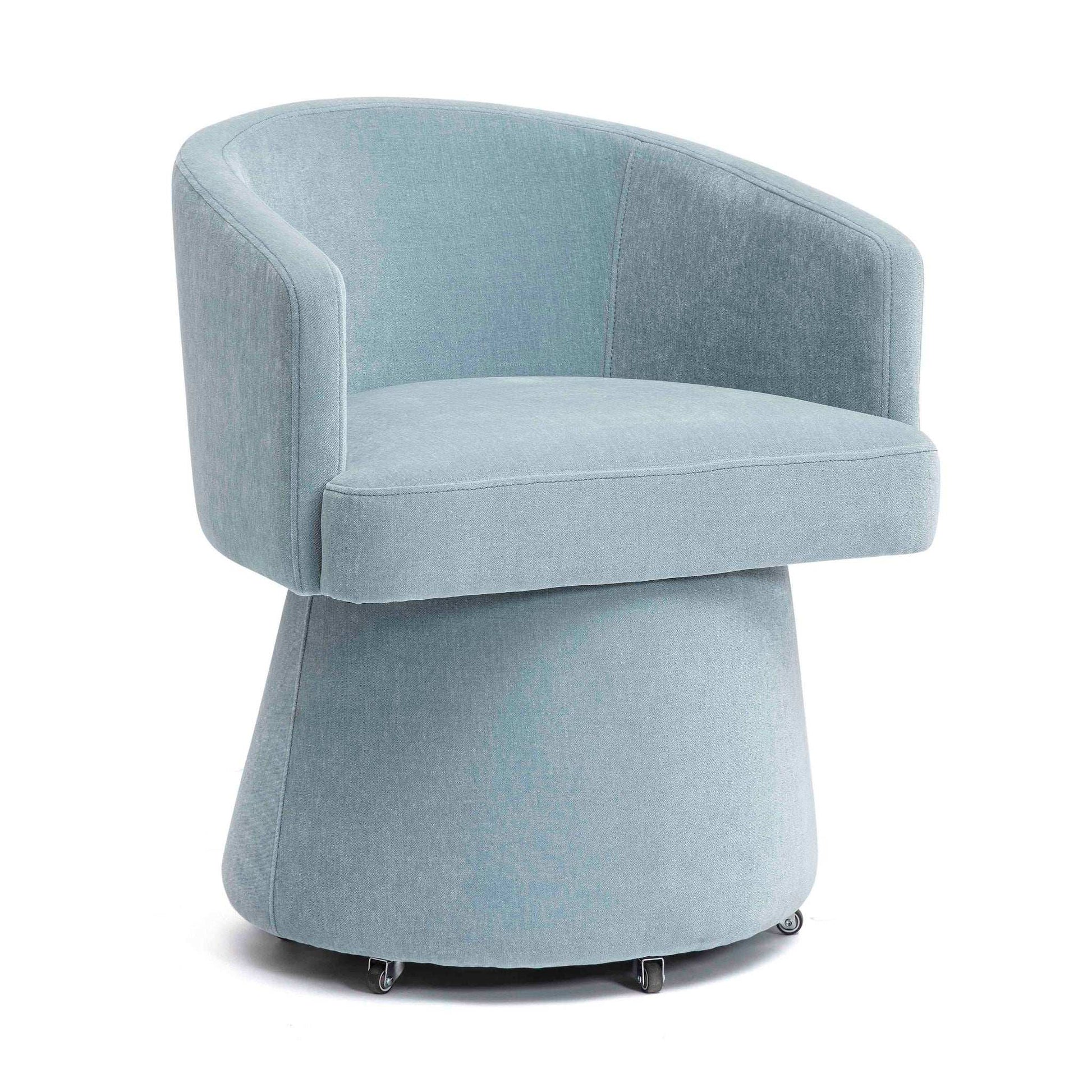 Kristen - Upcycled Chenille Rolling Desk Chair - Best Buy Furniture