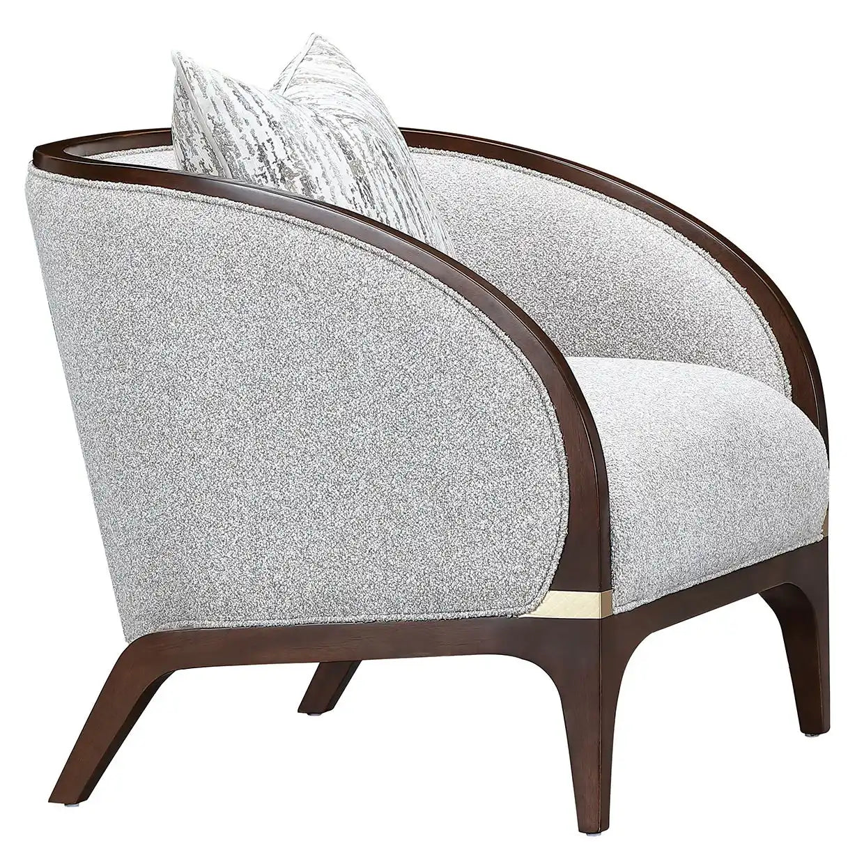 Houston - Matching Chair - Pebble / Walnut - Best Buy Furniture