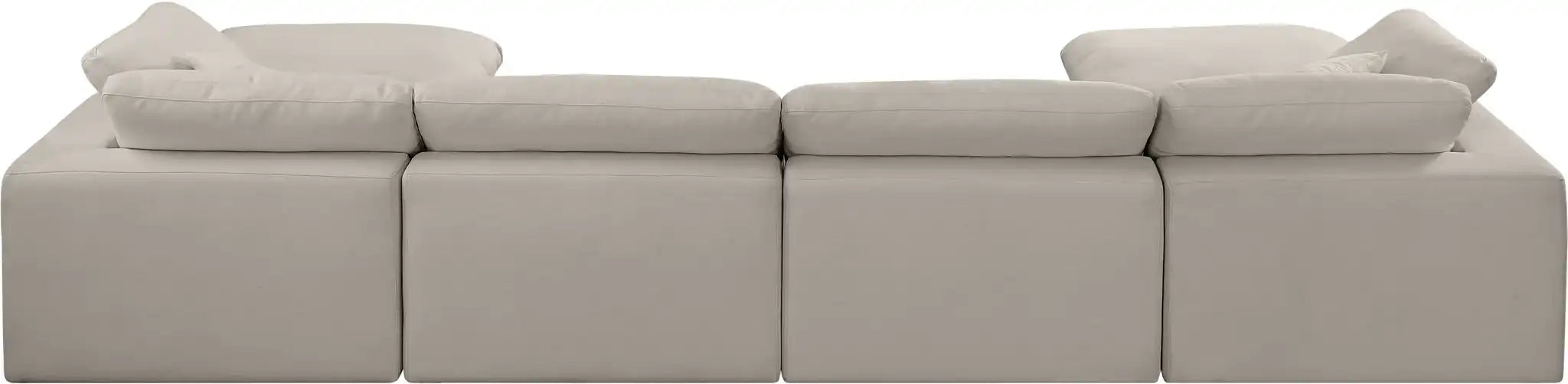 Comfy - 6 Piece Linen Modular Double Chaise Sectional