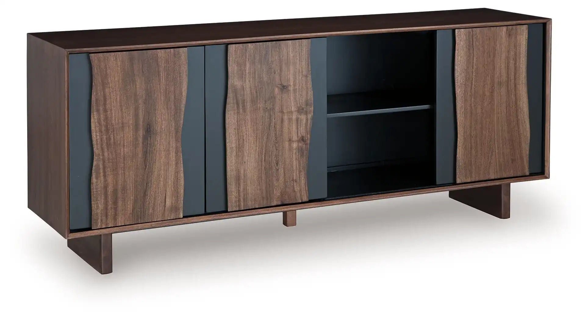 Welby - Accent Cabinet - Brown / Charcoal - Best Buy Furniture