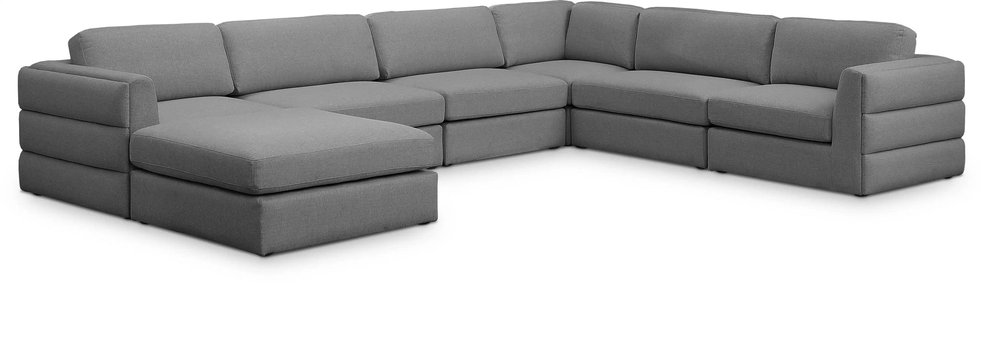 Beckham - 7 Piece Modular Sectional With Chaise - Best Buy Furniture