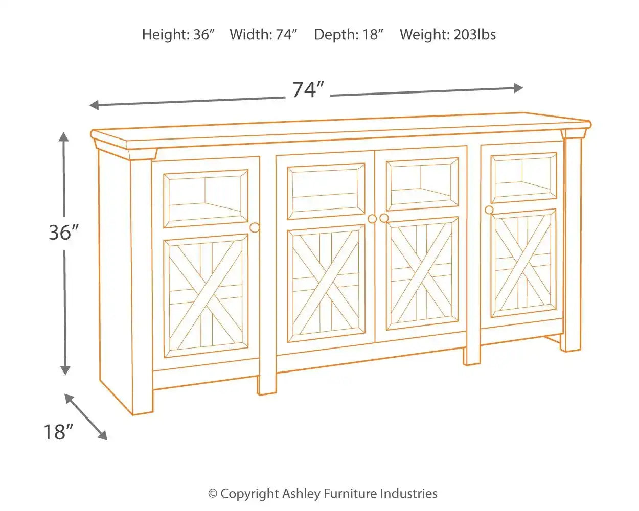 Bolanburg - TV Stand - Best Buy Furniture