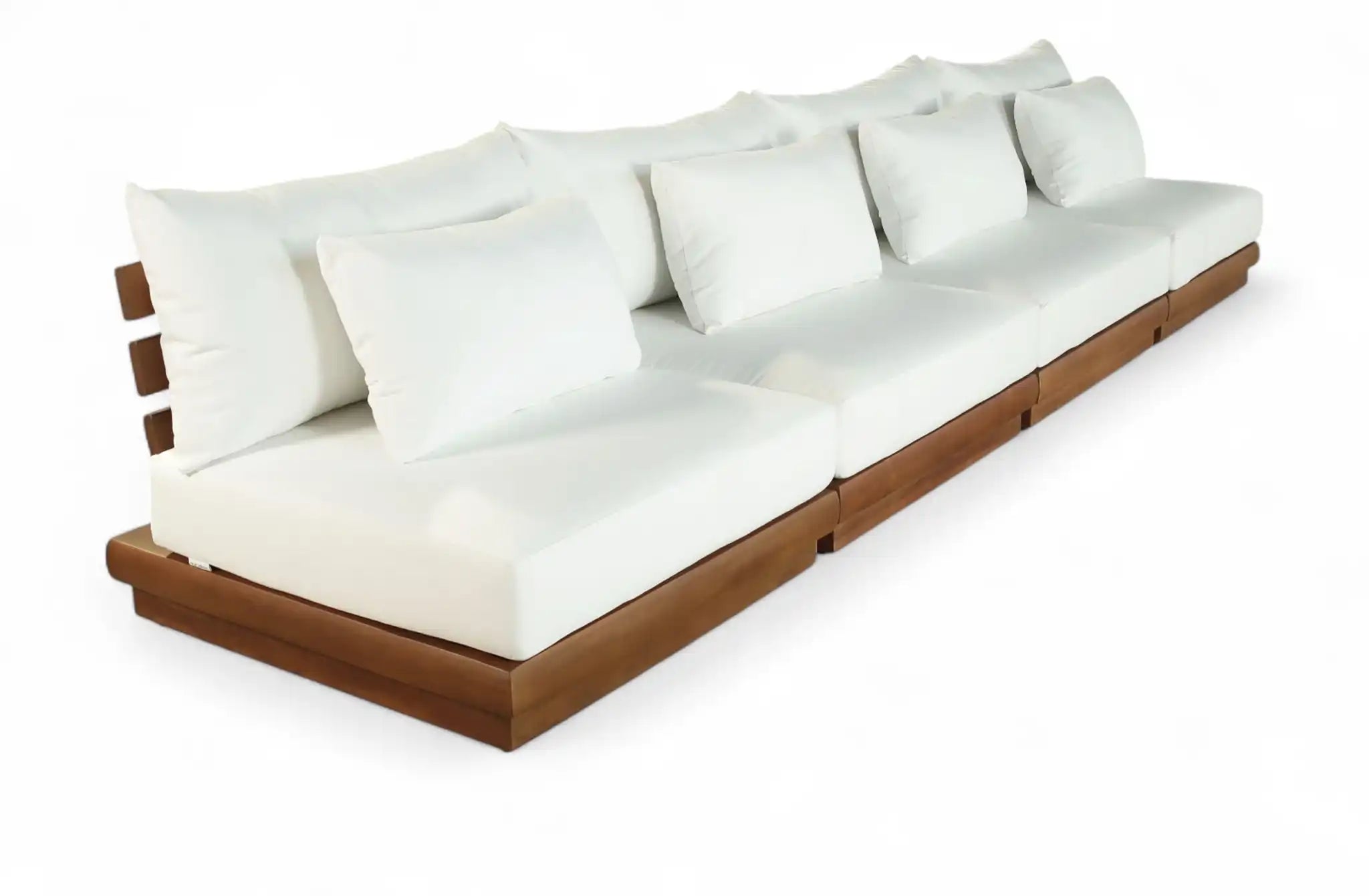 Mirella - 4 Piece Water Resistant Fabric Outdoor Patio Modular Sectional - Best Buy Furniture