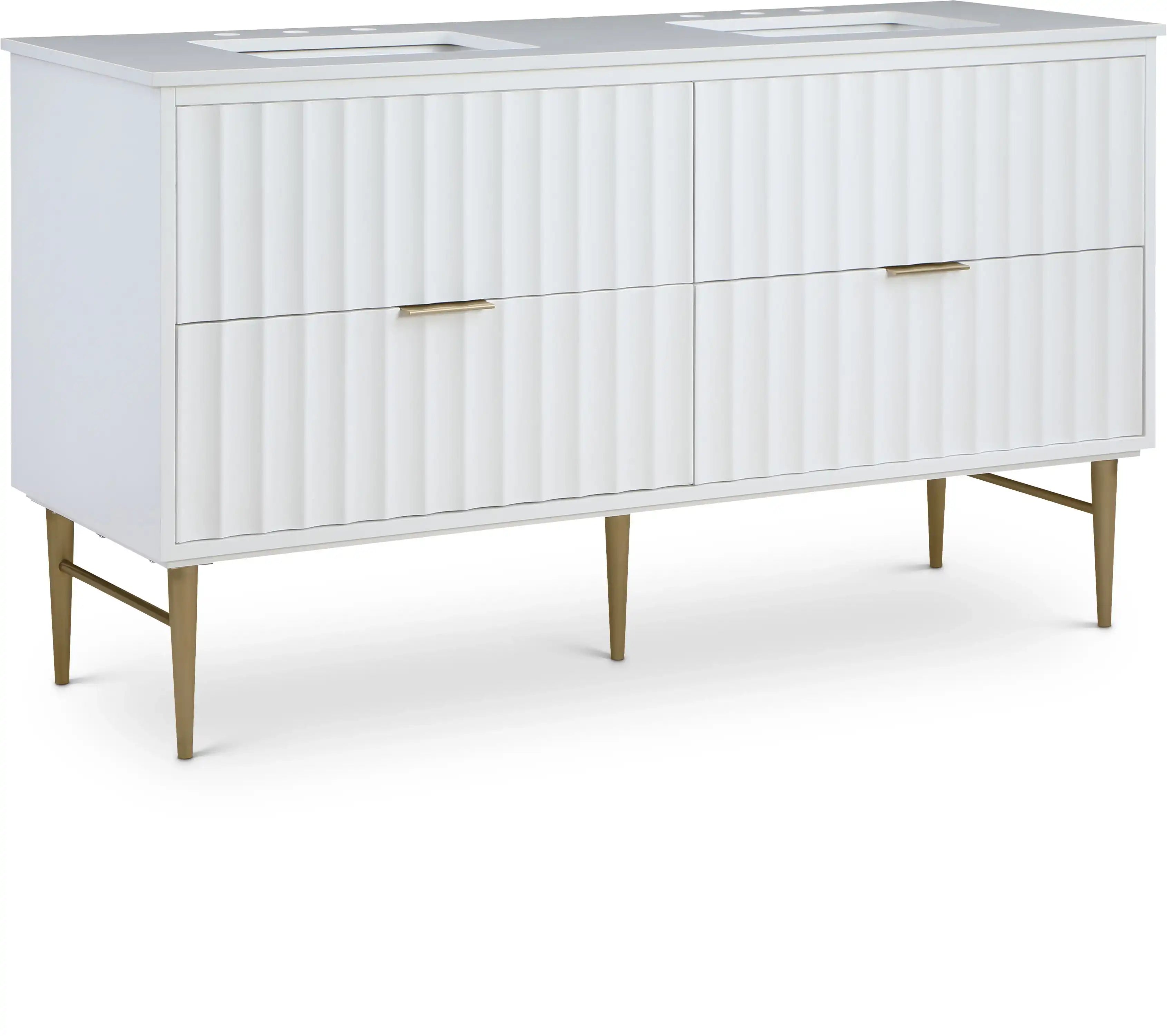 Modernist - Bathroom Vanity With Gold Legs - Best Buy Furniture