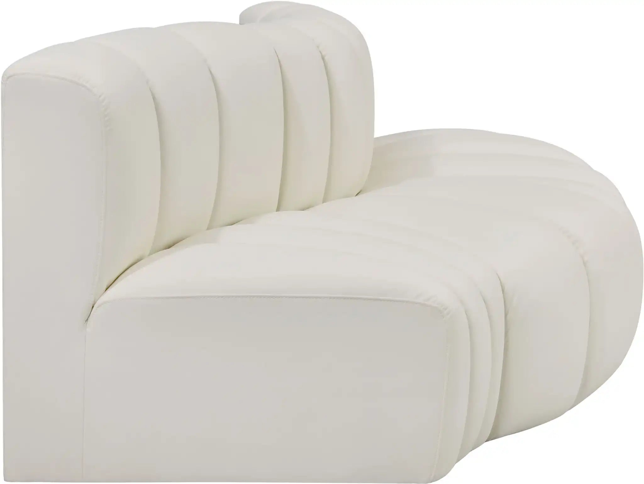 Arc - Faux Leather 3 Piece Modular Sofa