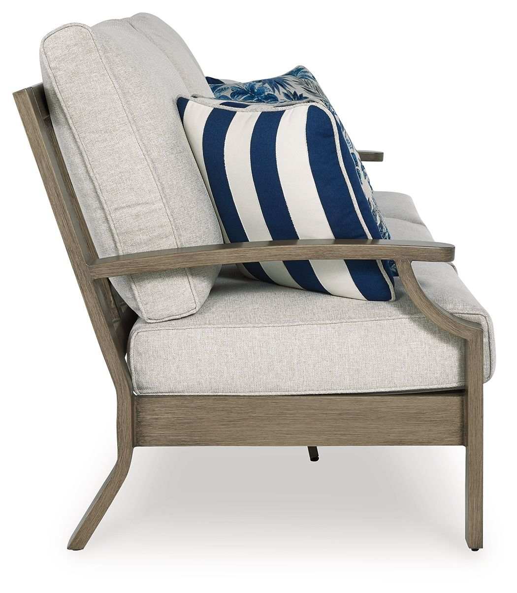 Rainier Ranch - Sofa With Cushion - Brown / Beige - Best Buy Furniture