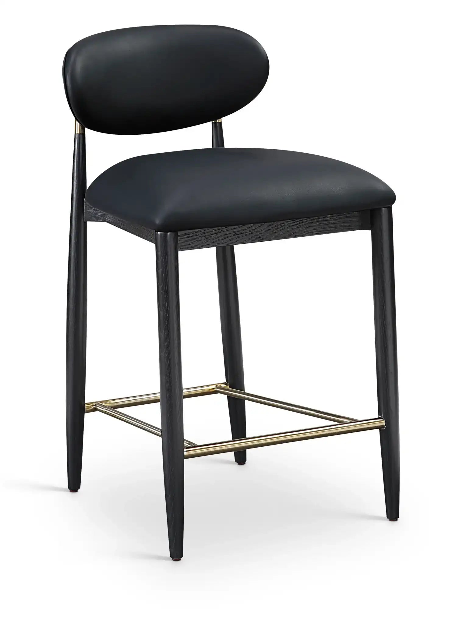 Riccio - Stool - Black And Gold Frame - Best Buy Furniture
