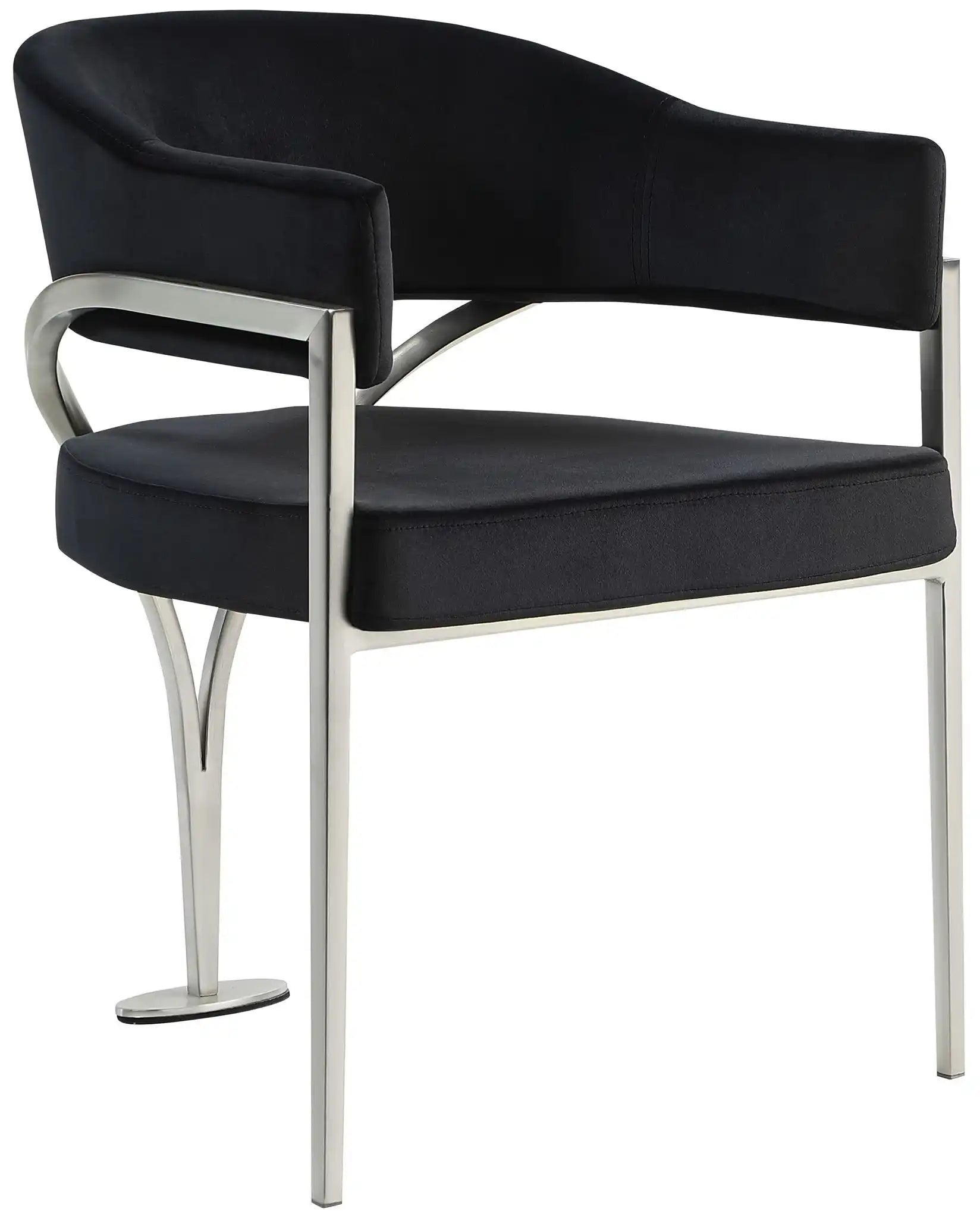 Madelyn - Dining Chair (Set of 2) - Brushed Chrome - Best Buy Furniture