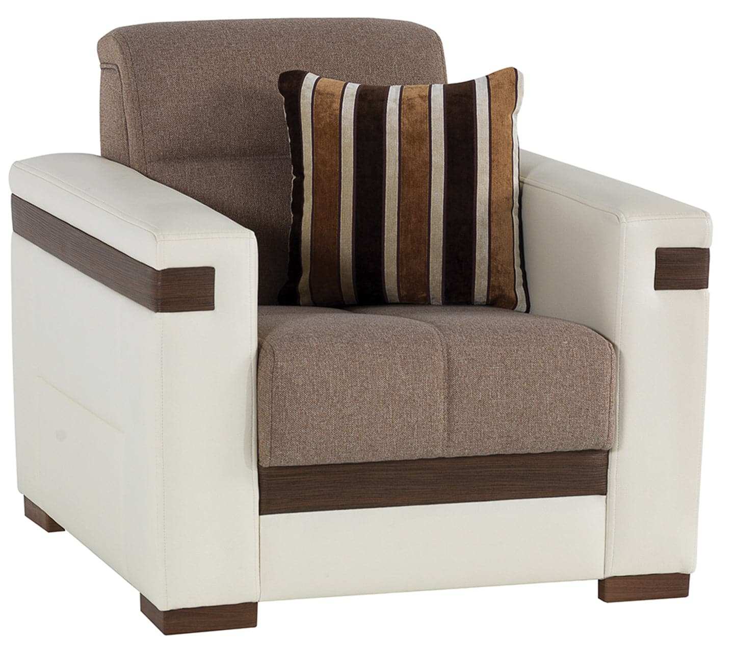 MOON 3-Piece Two-Tone Sleeper Sectional Sofa – 124” Wide, Reversible L-Shape, Beige and White, Modern Comfort & Versatility - Best Buy Furniture