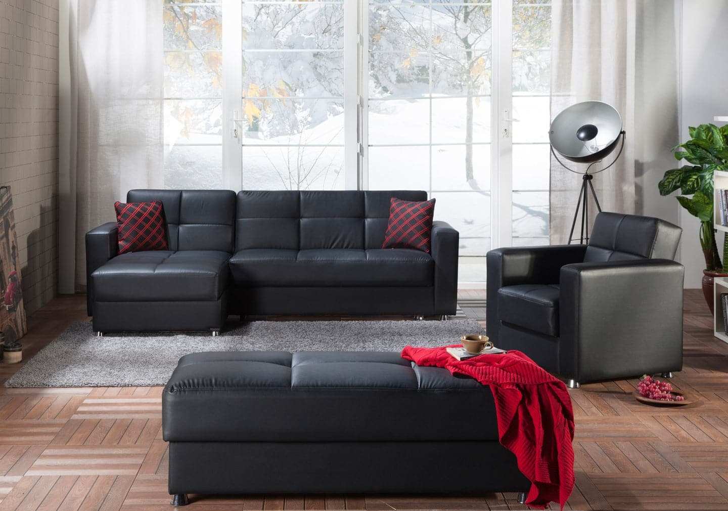 ELEGANT 102" Wide Reversible Sleeper Sectional with Storage – Velvet Fabric - Best Buy Furniture
