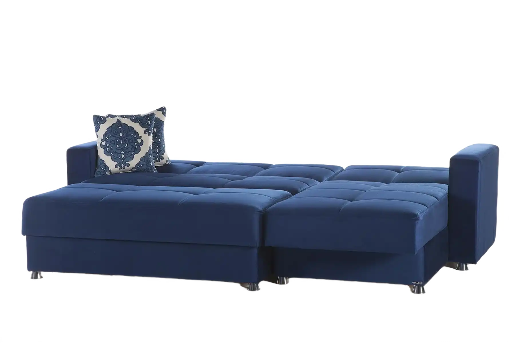 ELEGANT 102" Wide Reversible Sleeper Sectional with Storage – Velvet Fabric - Best Buy Furniture