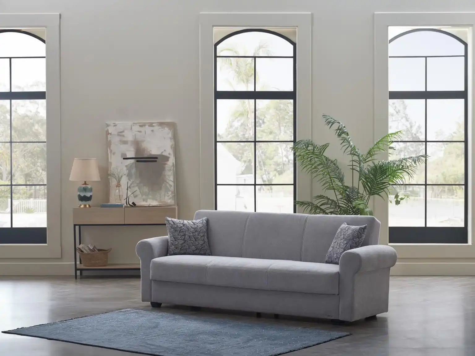 Elita S Sleeper Sofa Bed – 92" Wide with Storage | Modern Convertible Sofa for Living Room - Best Buy Furniture