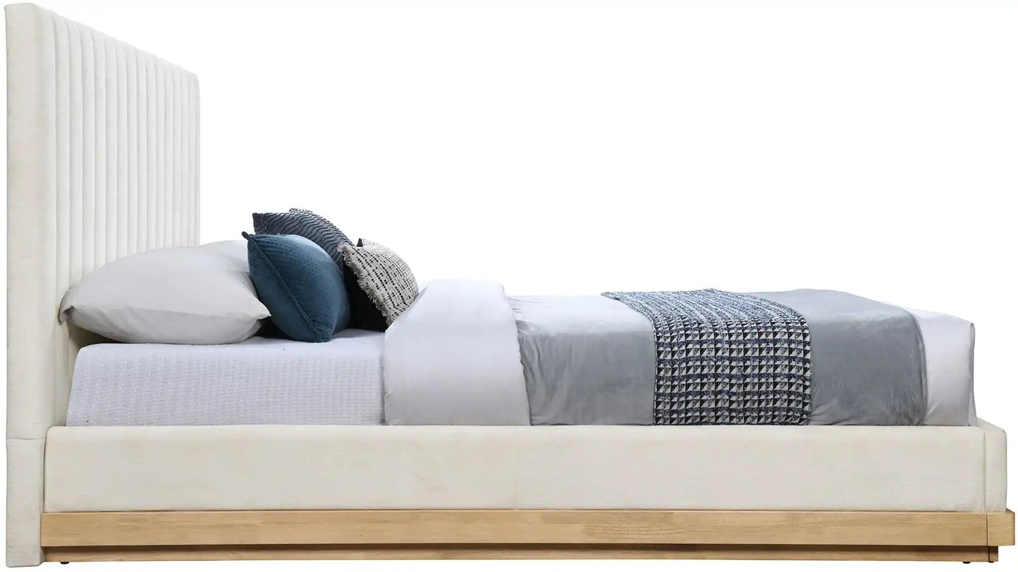 Emmet - Fabric Bed - Light Brown Base