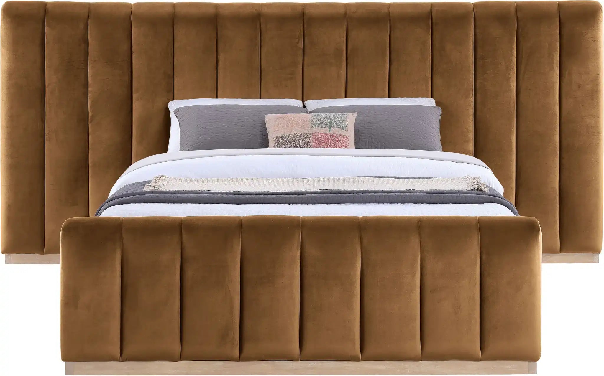 Amara - Velvet Upholstered Bed