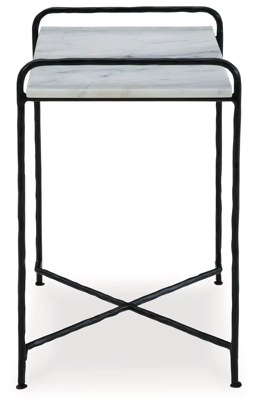 Ashber - Accent Table - White / Black - Best Buy Furniture