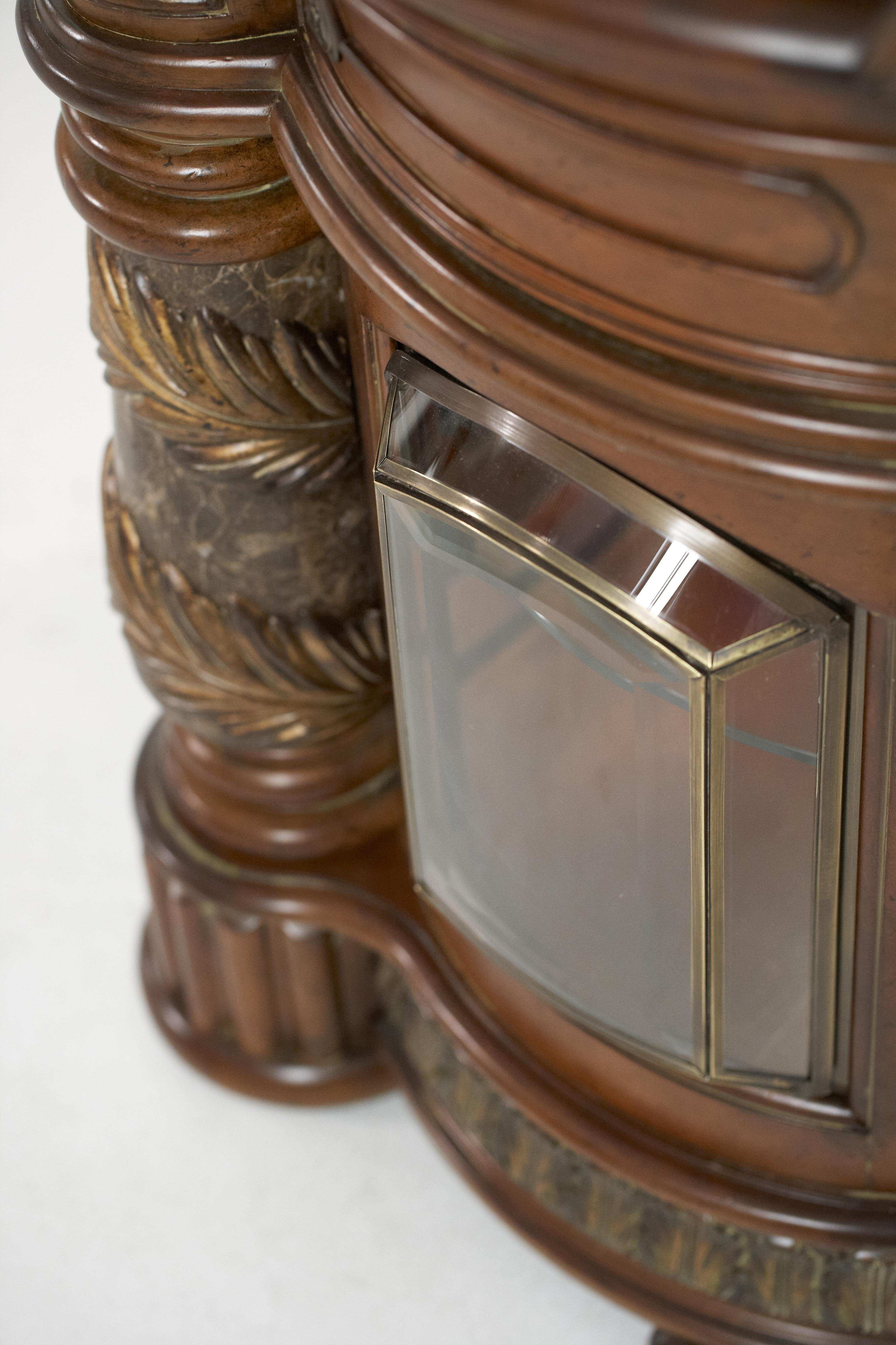 Villa Valencia - China Buffet Cabinet - Classic Chestnut - Best Buy Furniture