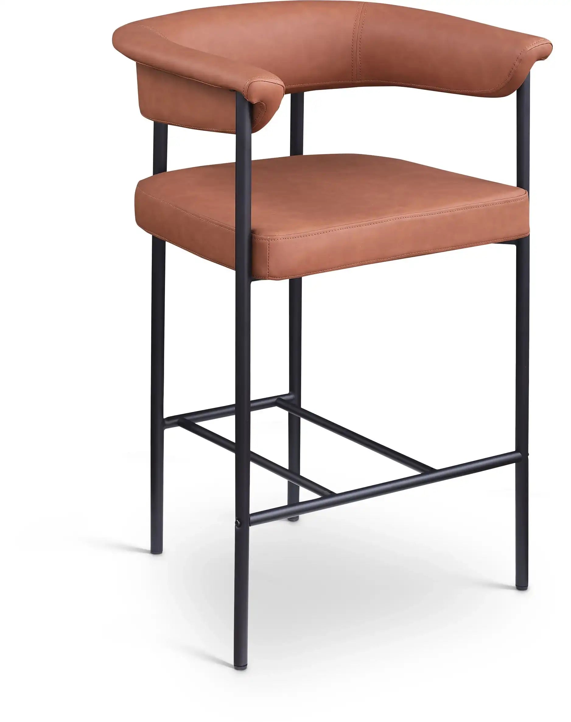 Malin - Faux Leather Counter Stool (Set of 2) - Best Buy Furniture