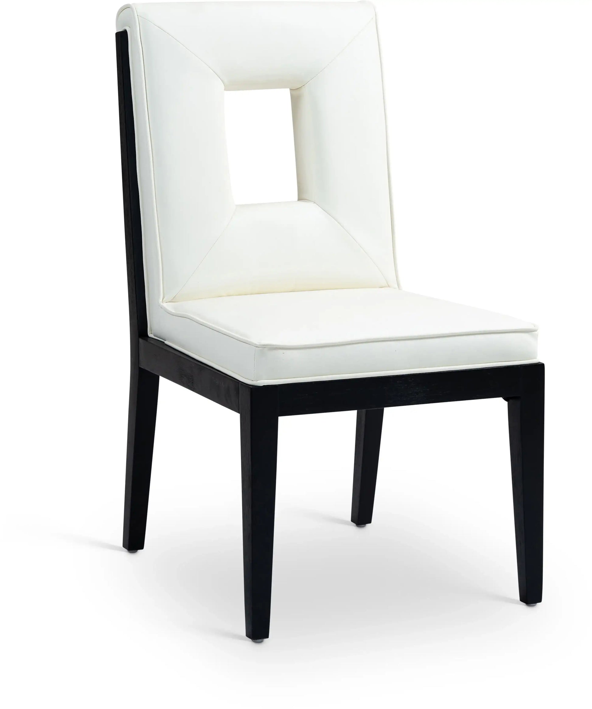 Gwendolyn - Faux Leather Dining Side Chair With Black Frame (Set of 2) - Best Buy Furniture