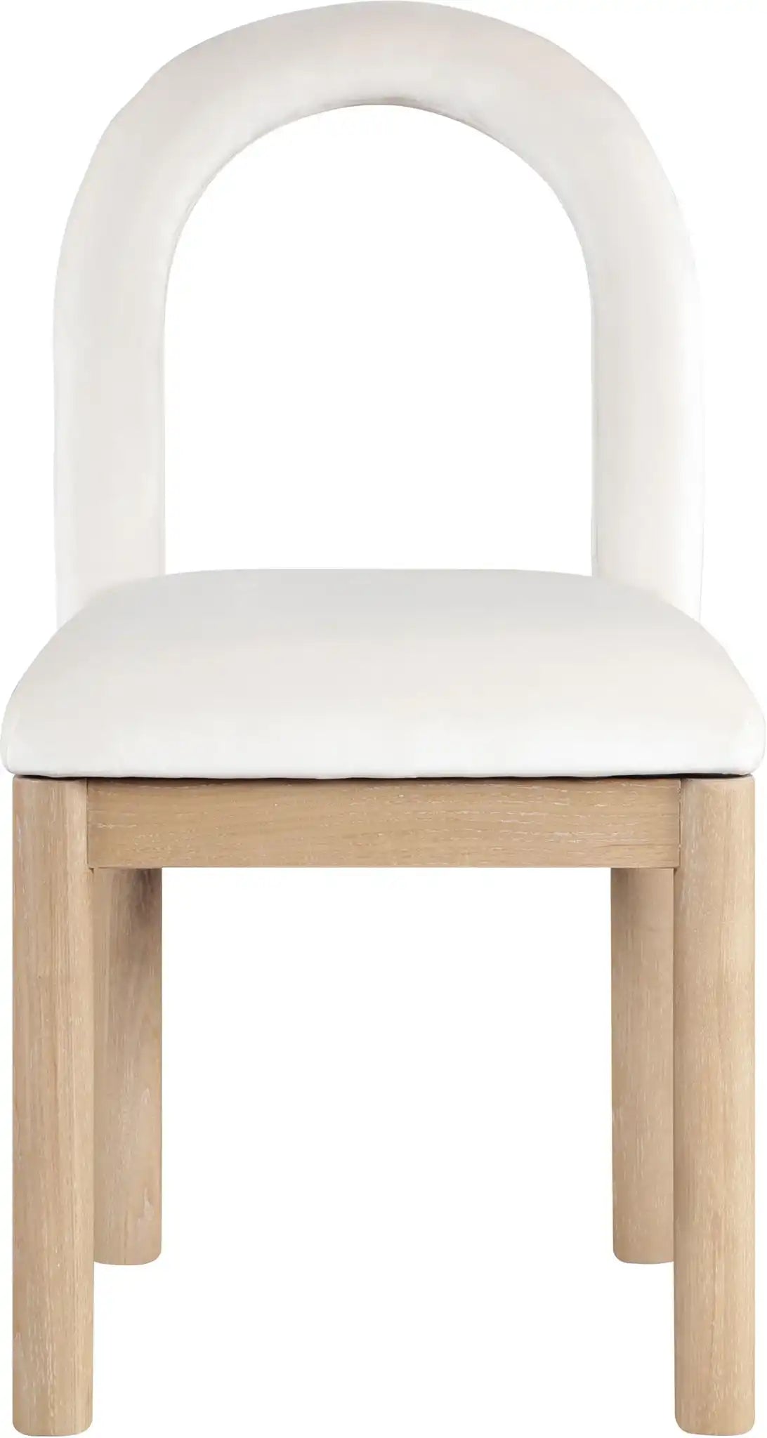Conrad - Velvet Dining Chair With Natural Legs