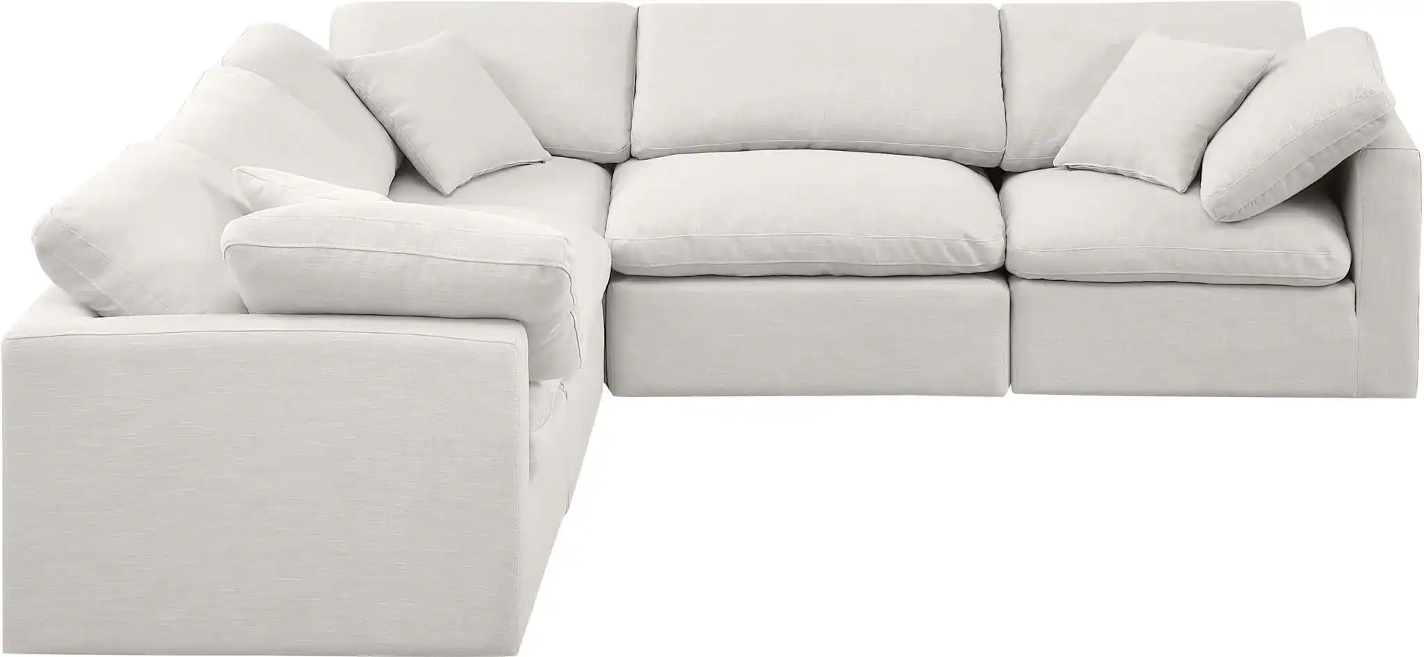 Indulge - Linen 5 Piece Modular Corner Sectional