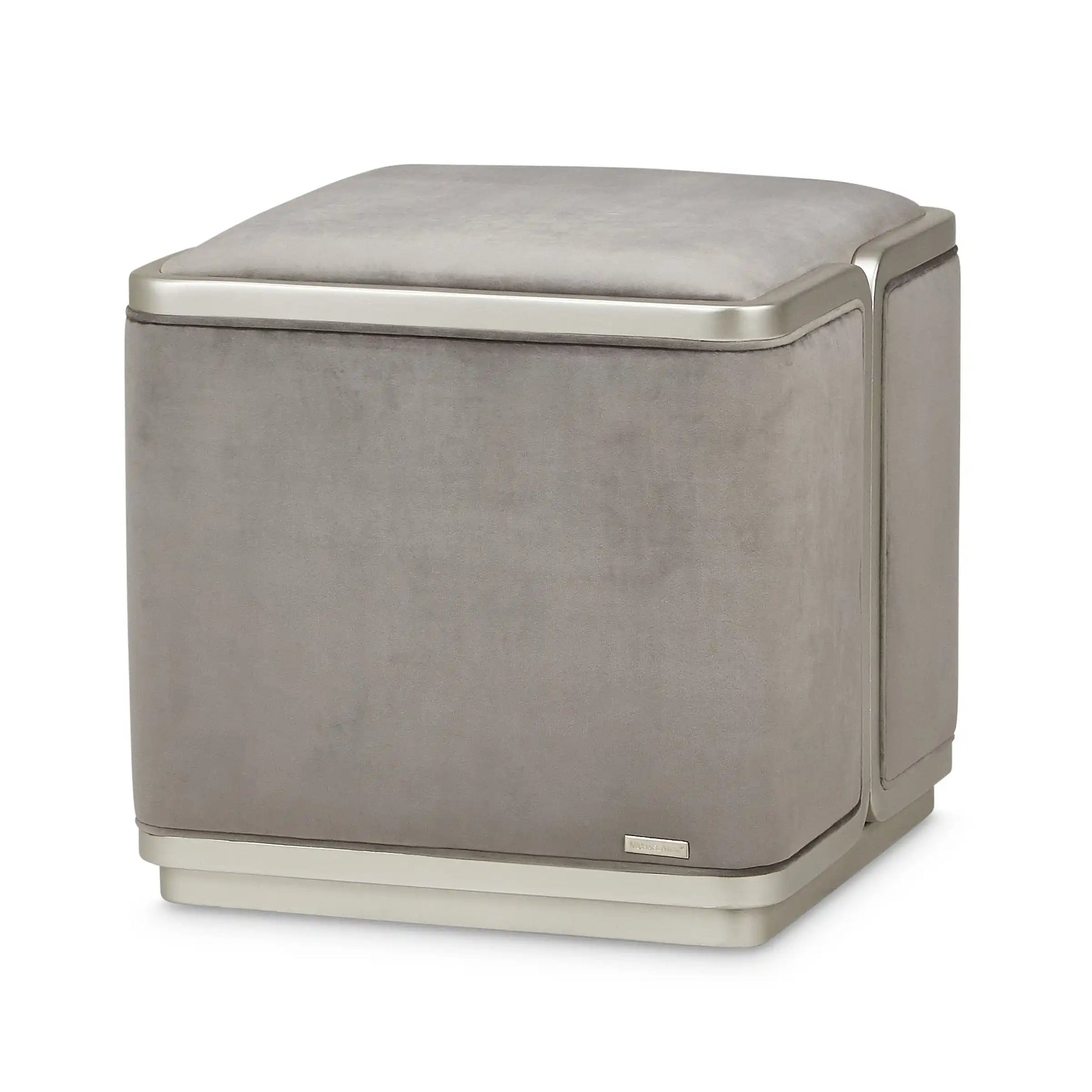 Linea - Ottoman - Gray Pearl / SilverMist - Best Buy Furniture