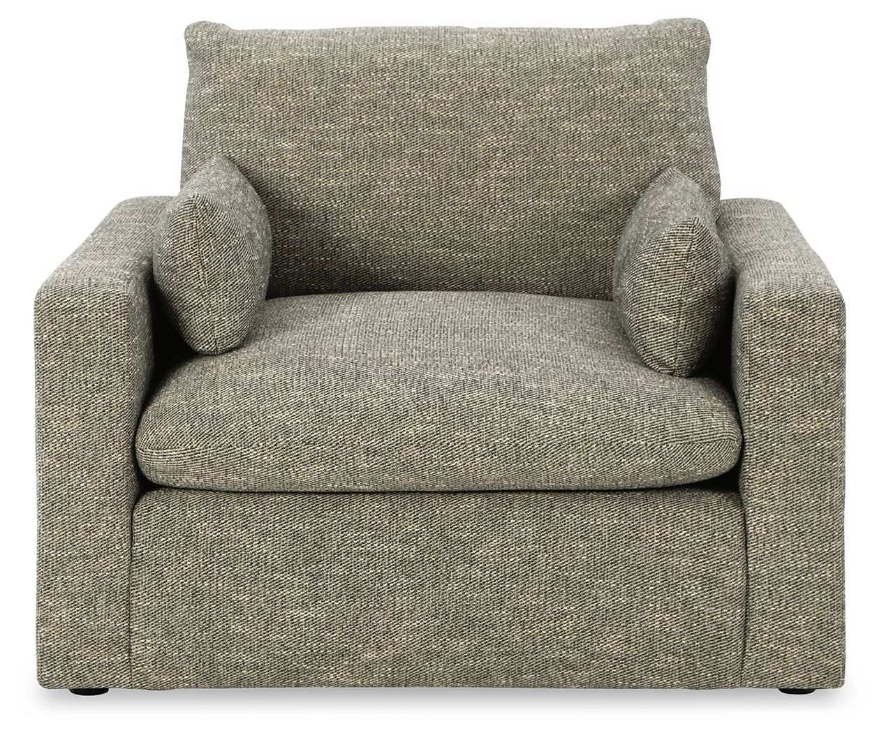 Dramatic - Chair and a Half - Granite - Best Buy Furniture