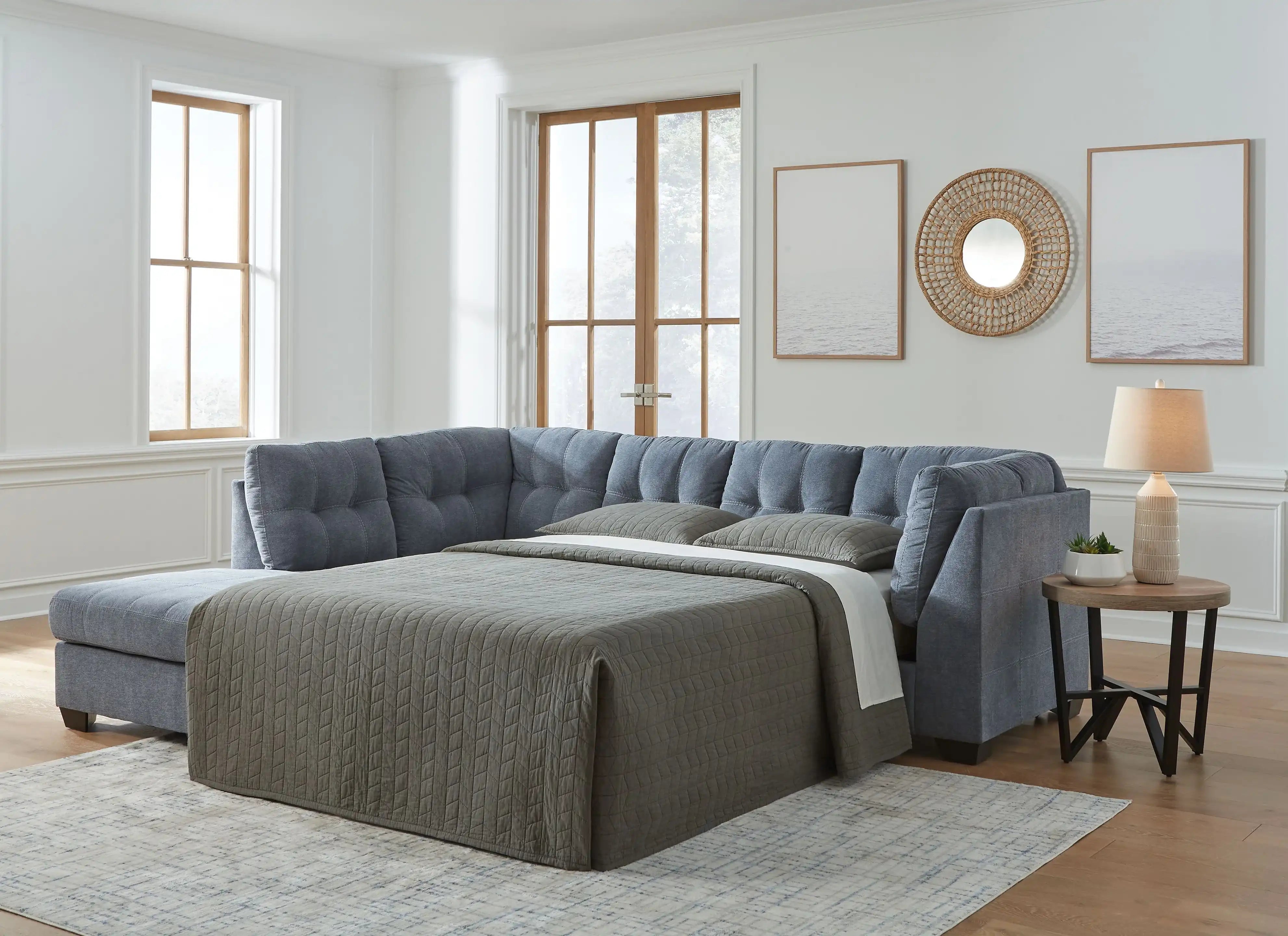 Marleton - Sleeper Sectional - Best Buy Furniture