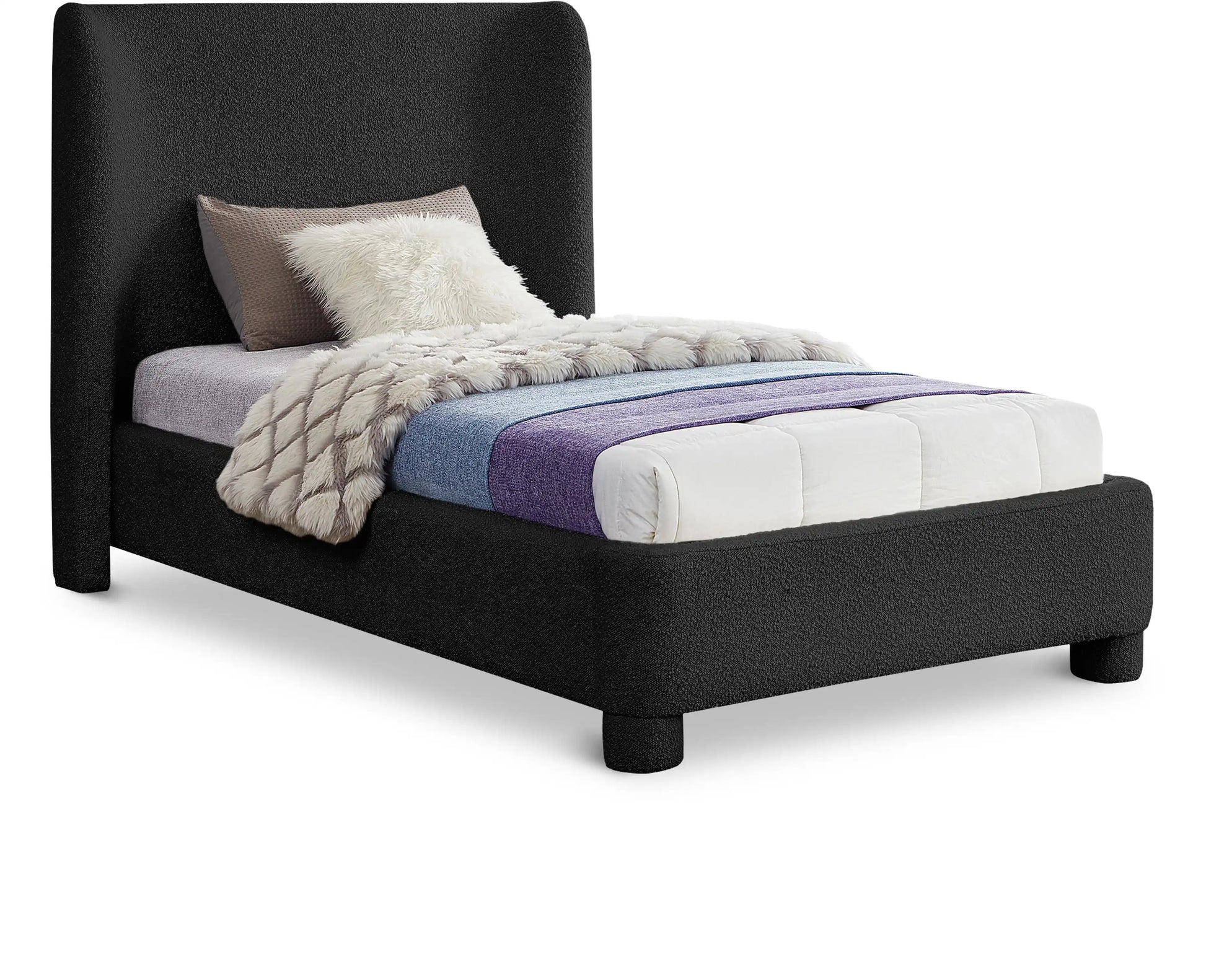 Penny - Boucle Fabric Bed - Best Buy Furniture