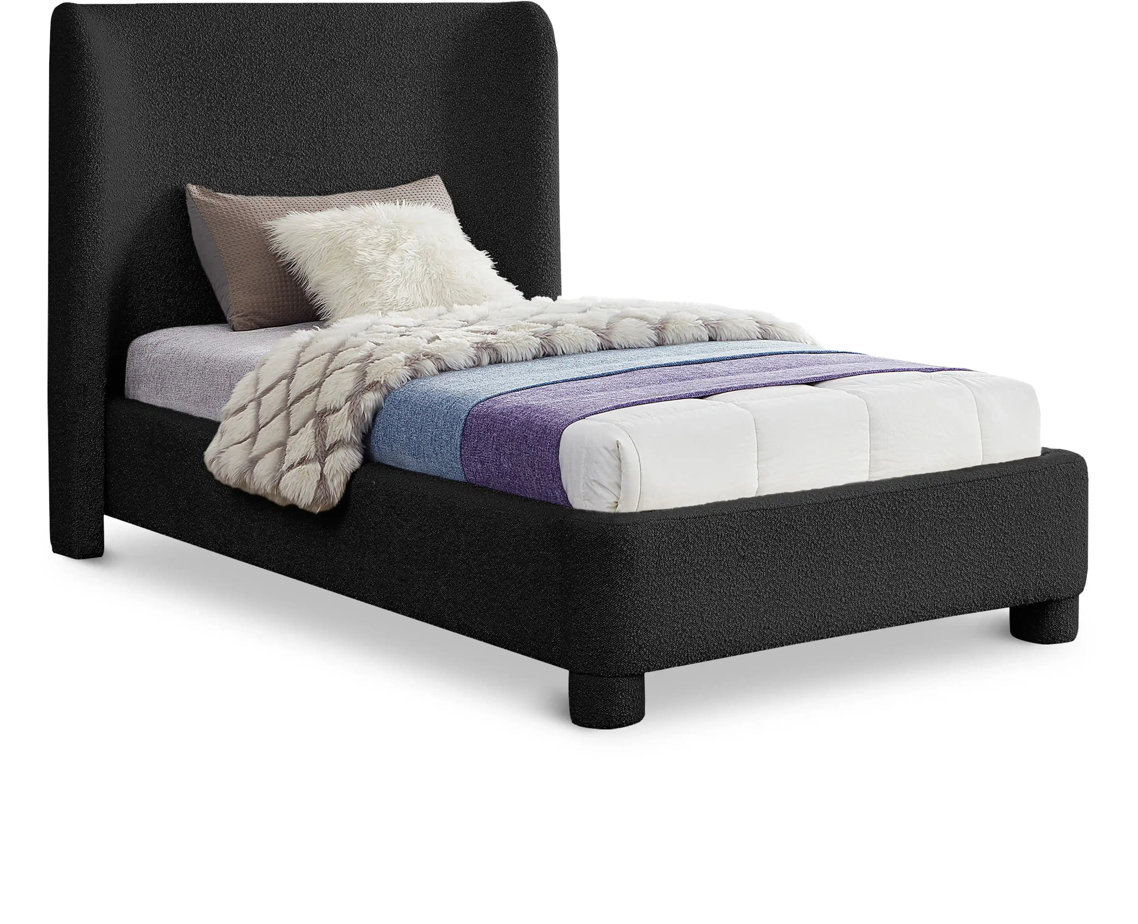 Penny - Boucle Fabric Bed - Best Buy Furniture