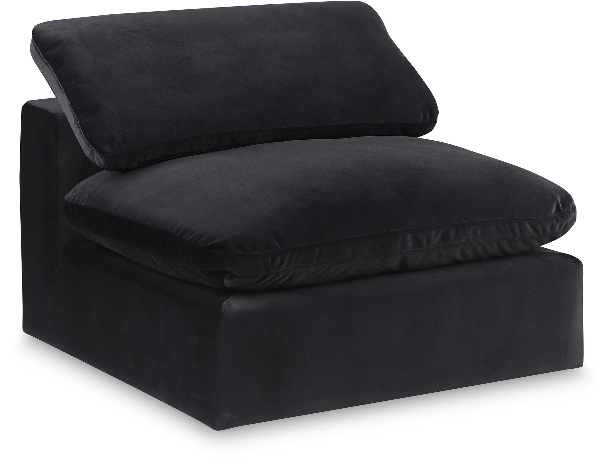 Comfy - Velvet Armless Chair - Best Buy Furniture
