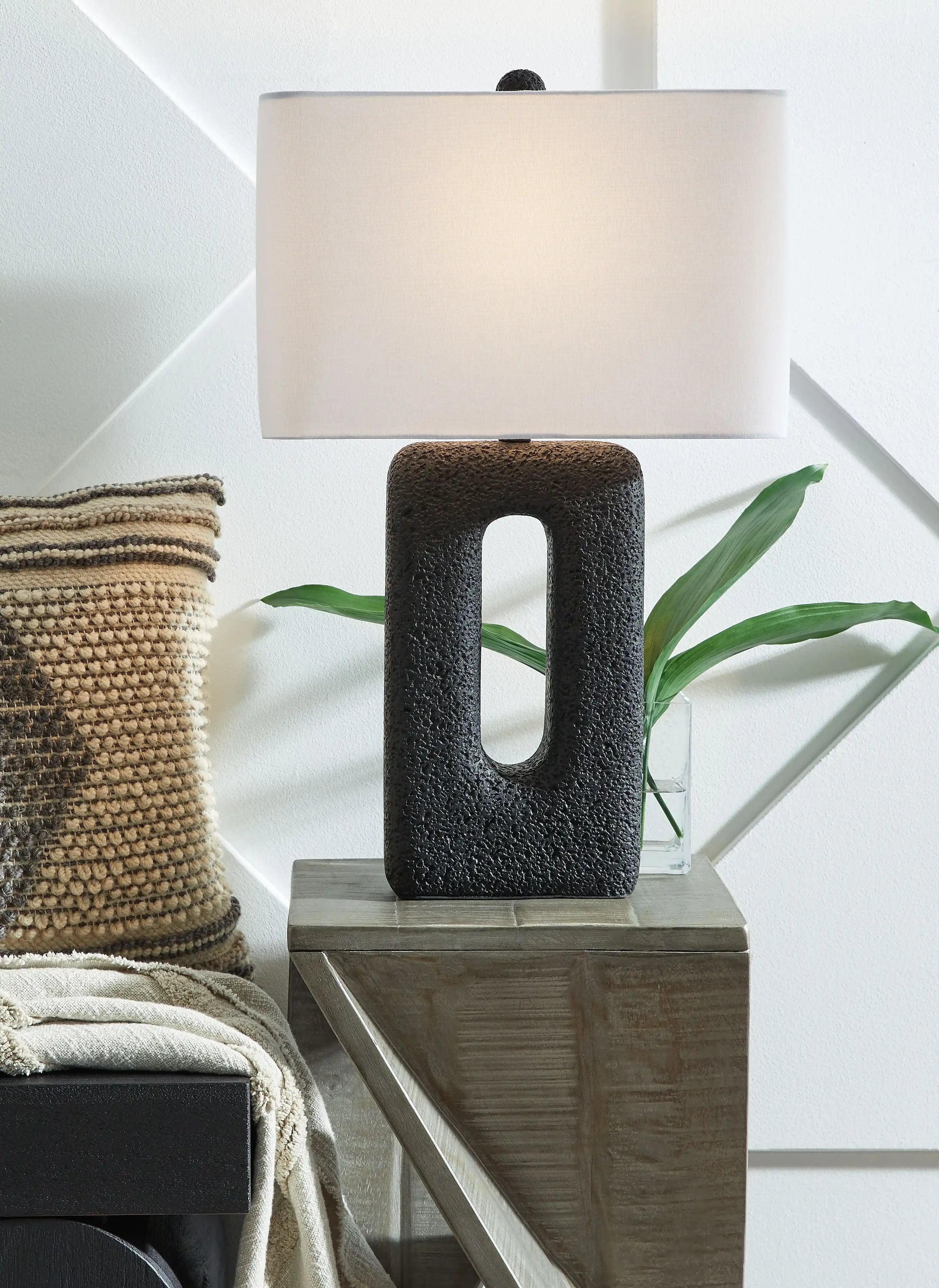 Wimmings - Poly Table Lamp (Set of 2) - Black - Best Buy Furniture