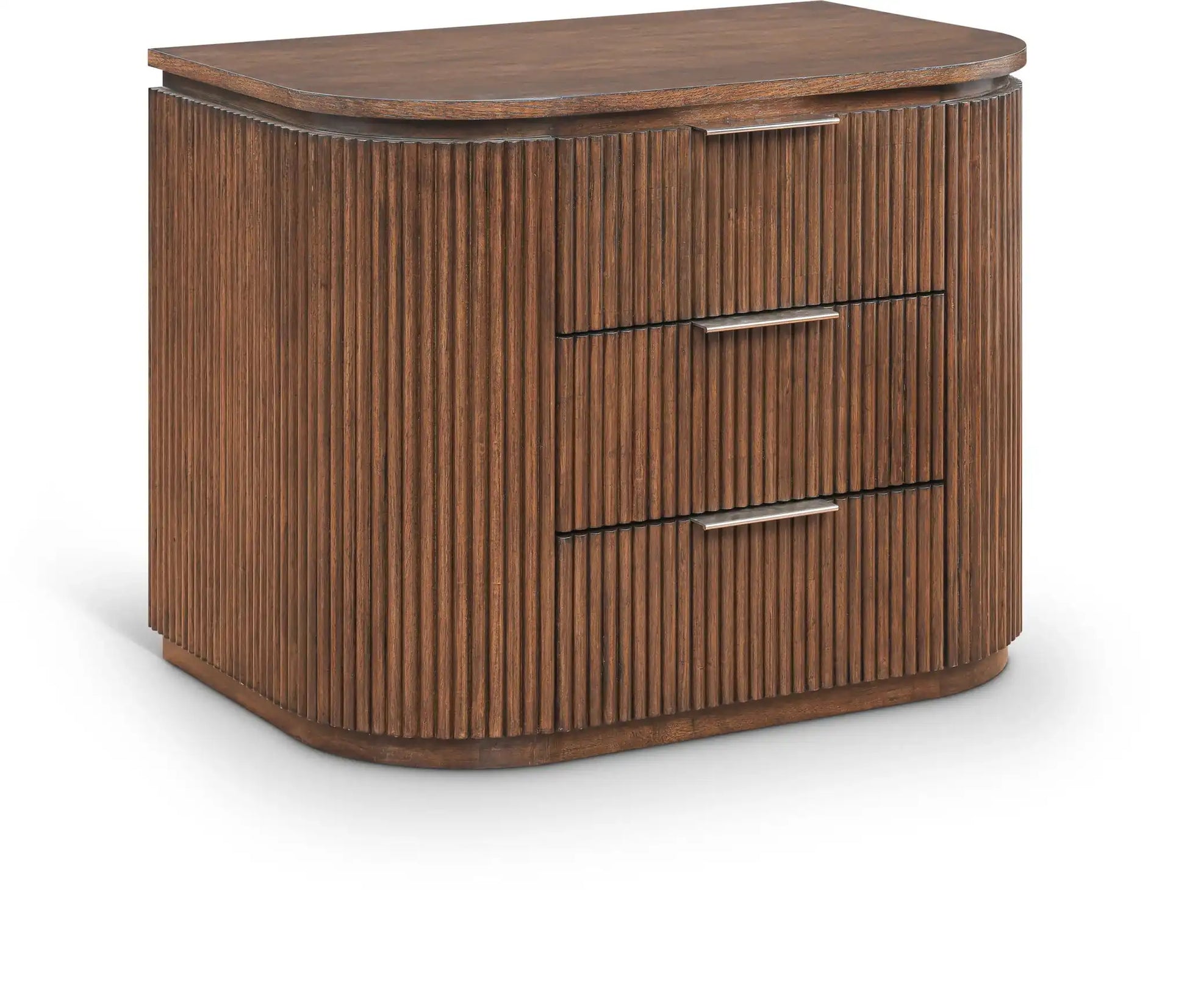 Astrid - Solid Wood And Oak Veneer Nightstand - Best Buy Furniture