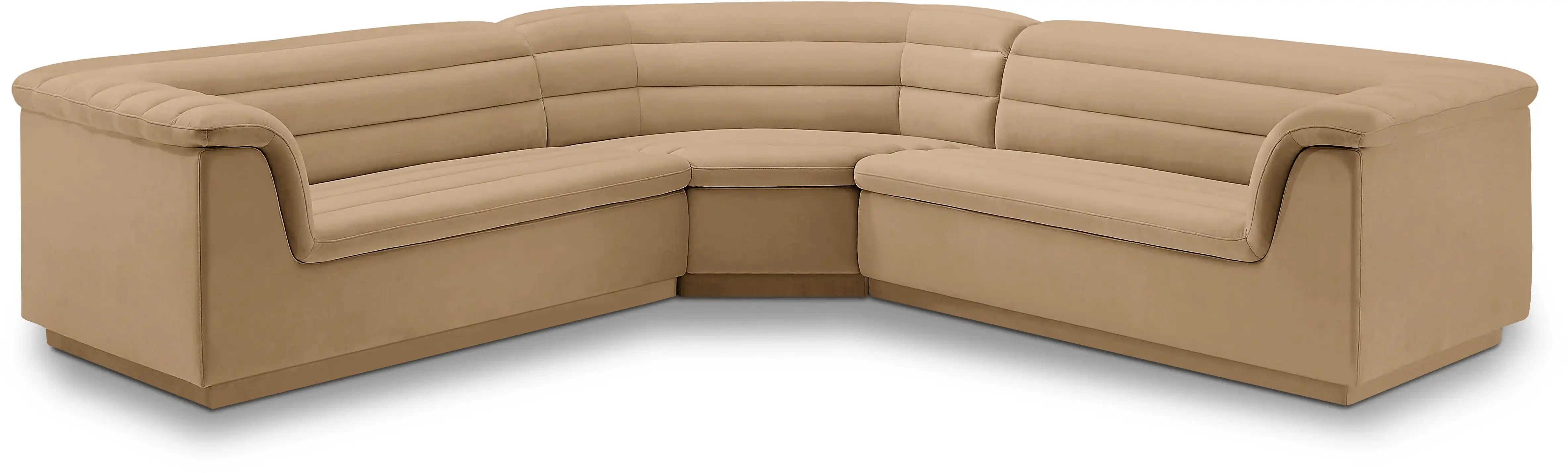 Cascade - Velvet Modular Sectional - Best Buy Furniture