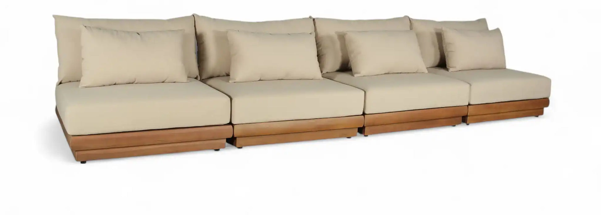 Mirella - 4 Piece Water Resistant Fabric Outdoor Patio Modular Sectional - Best Buy Furniture
