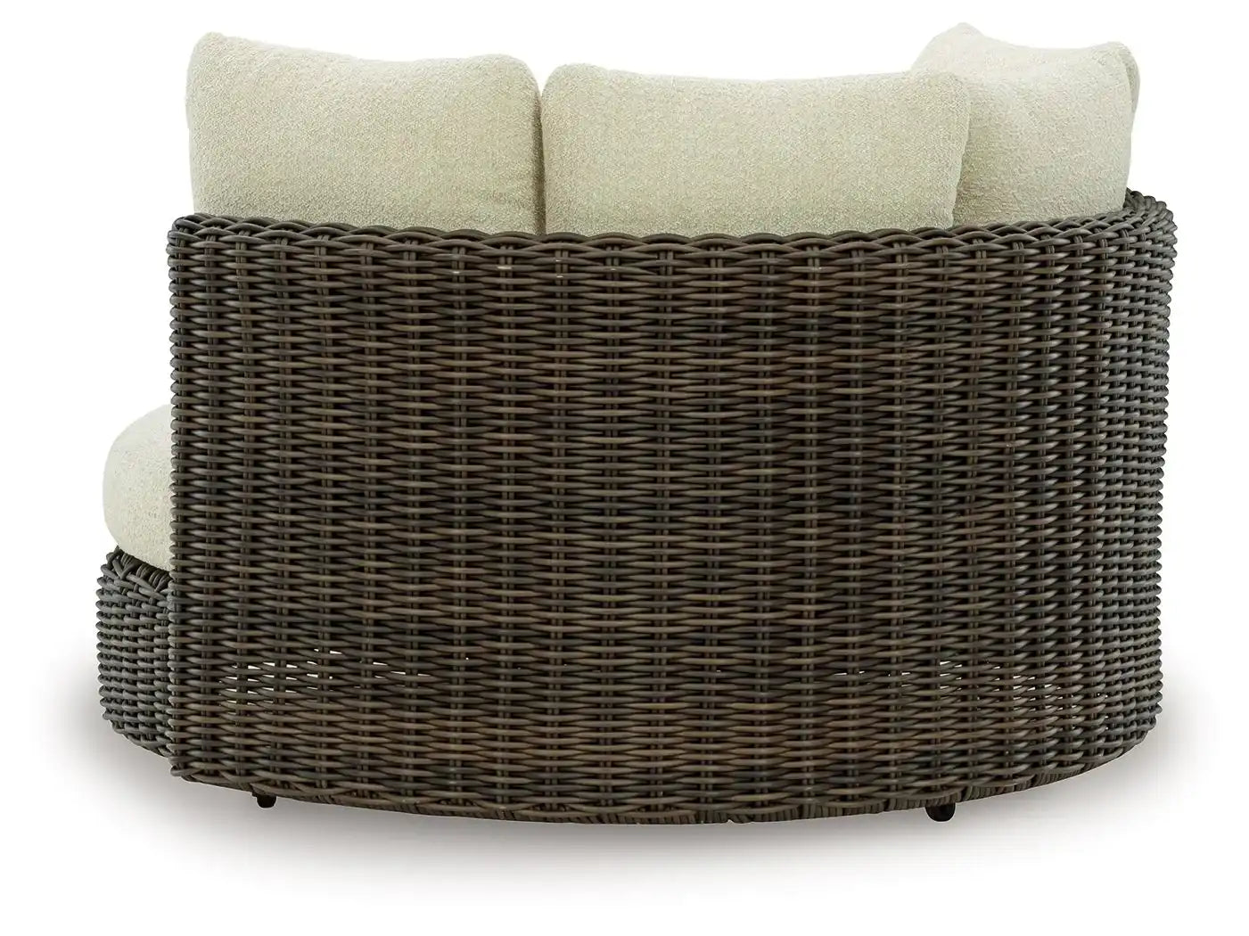 Kimora - Swivel Lounge Chair With Cushion - Beige / Dark Brown - Best Buy Furniture