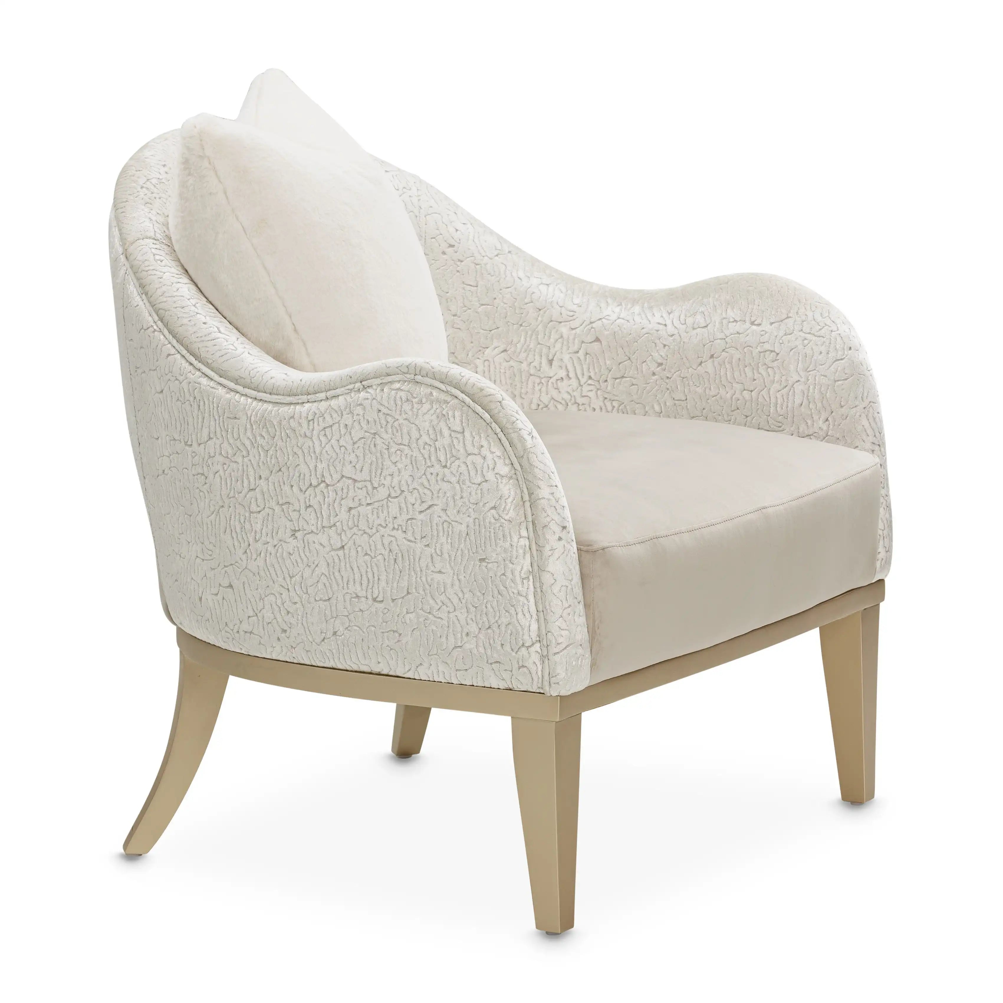 Yvette - Accent Chair - Porcini / Medium Champagne - Best Buy Furniture