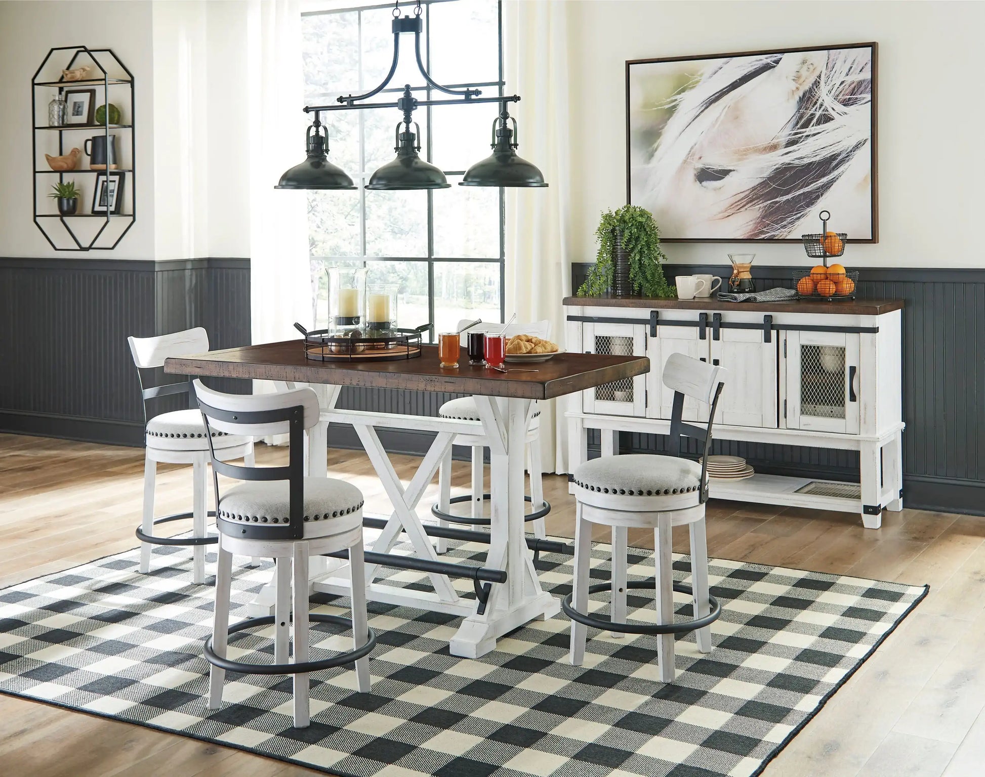 Valebeck - Counter Height Table Set - Best Buy Furniture