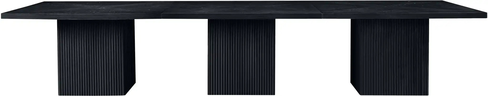 Belinda - Wood Mid-Century Modern Modular Dining Table - Black